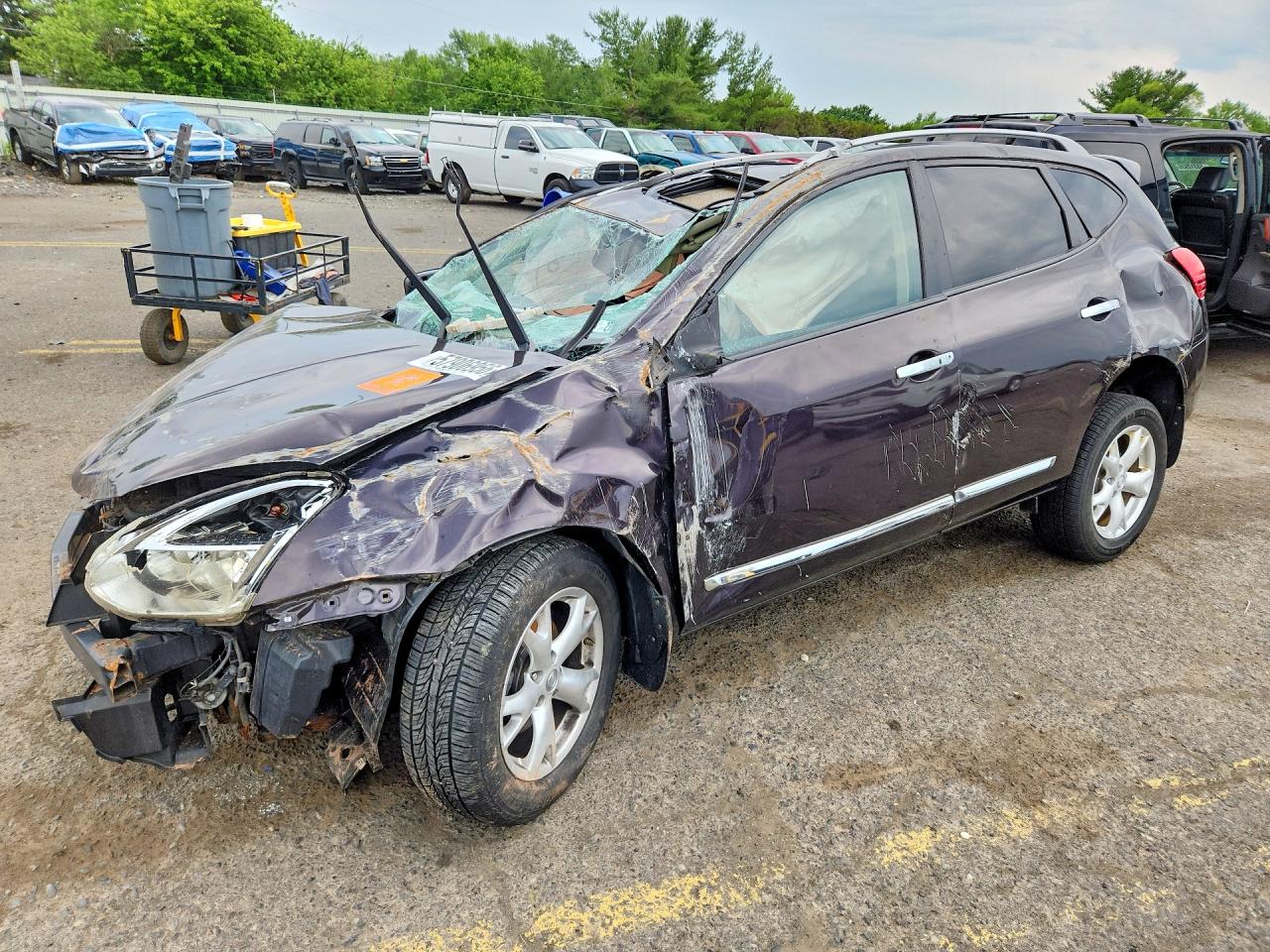 2011 Nissan Rogue S, VIN JN8AS5MVXBW253719 — Rollover
