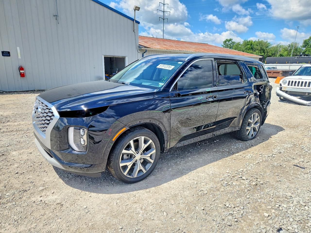 2022 Hyundai Palisade Limited, VIN KM8R5DHE9NU336760 — Rear end
