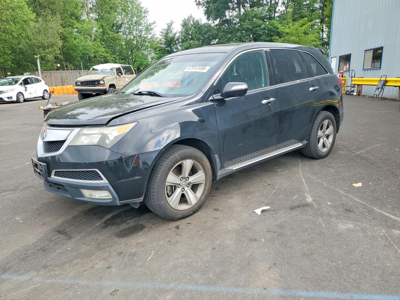 2010 Acura MDX Technology, VIN 2HNYD2H46AH513562 — Rear end