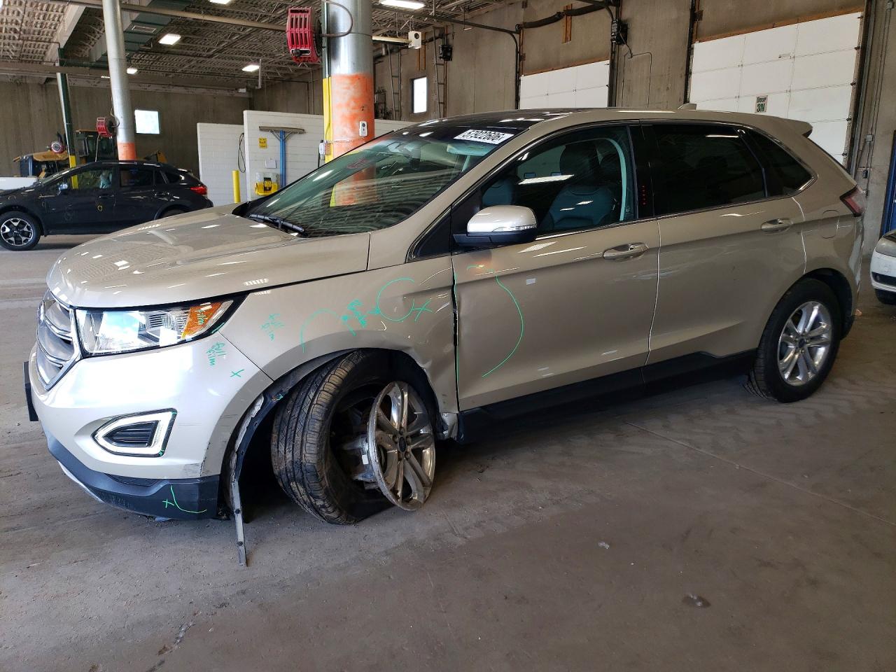 2017 Ford Edge SEL, VIN 2FMPK4J84HBB69898 — Front end