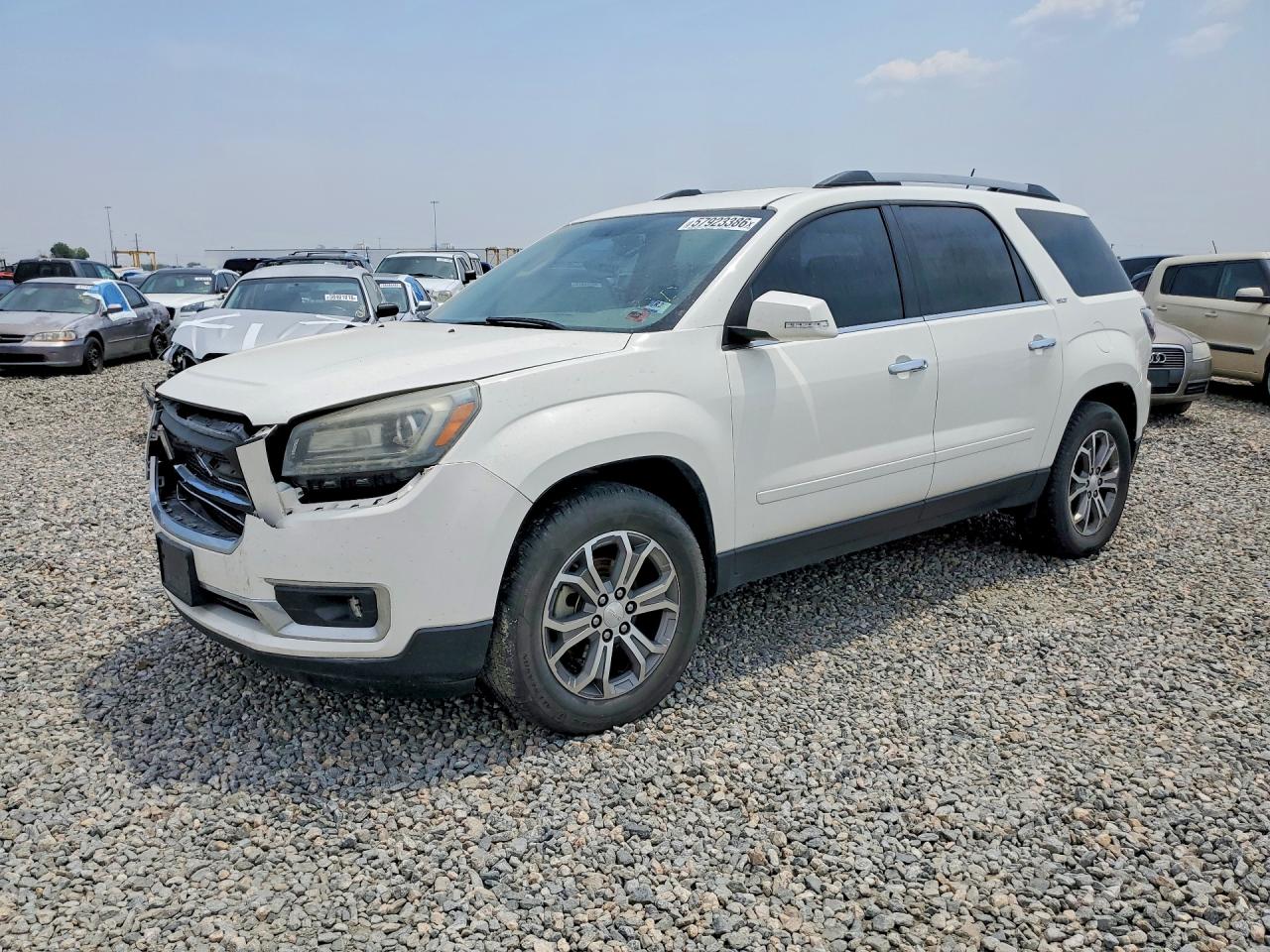 2015 GMC Acadia SLT, VIN 1GKKVRKD1FJ136871 — Front end