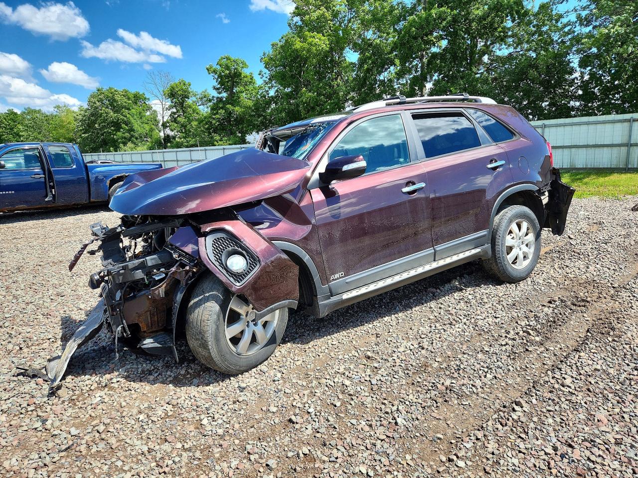 2012 Kia Sorento LX, VIN 5XYKTDA60CG222613 — All over