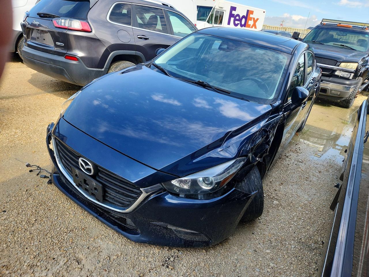 2018 Mazda 3 GS, VIN JM1BN1V75J1165978 — Front end
