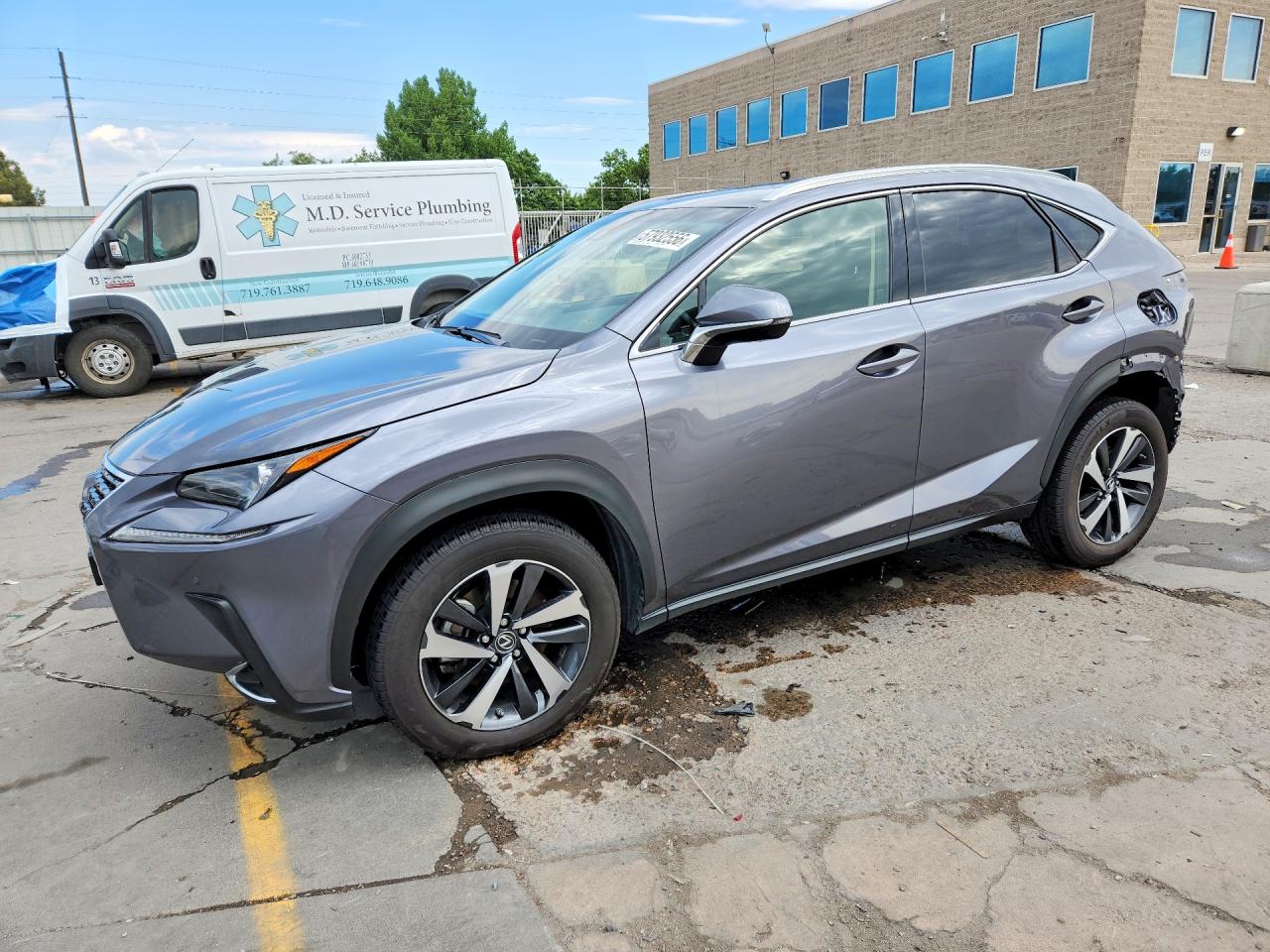 2018 Lexus NX 300 F Sport, VIN JTJBARBZ5J2163946 — Rear end