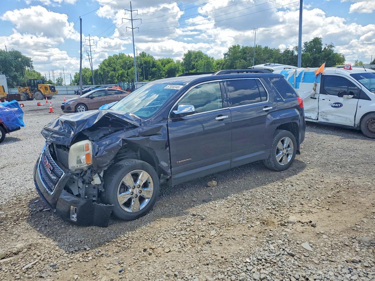 2015 GMC Terrain SLT, VIN 2GKALSEK8F6168670 — Front end
