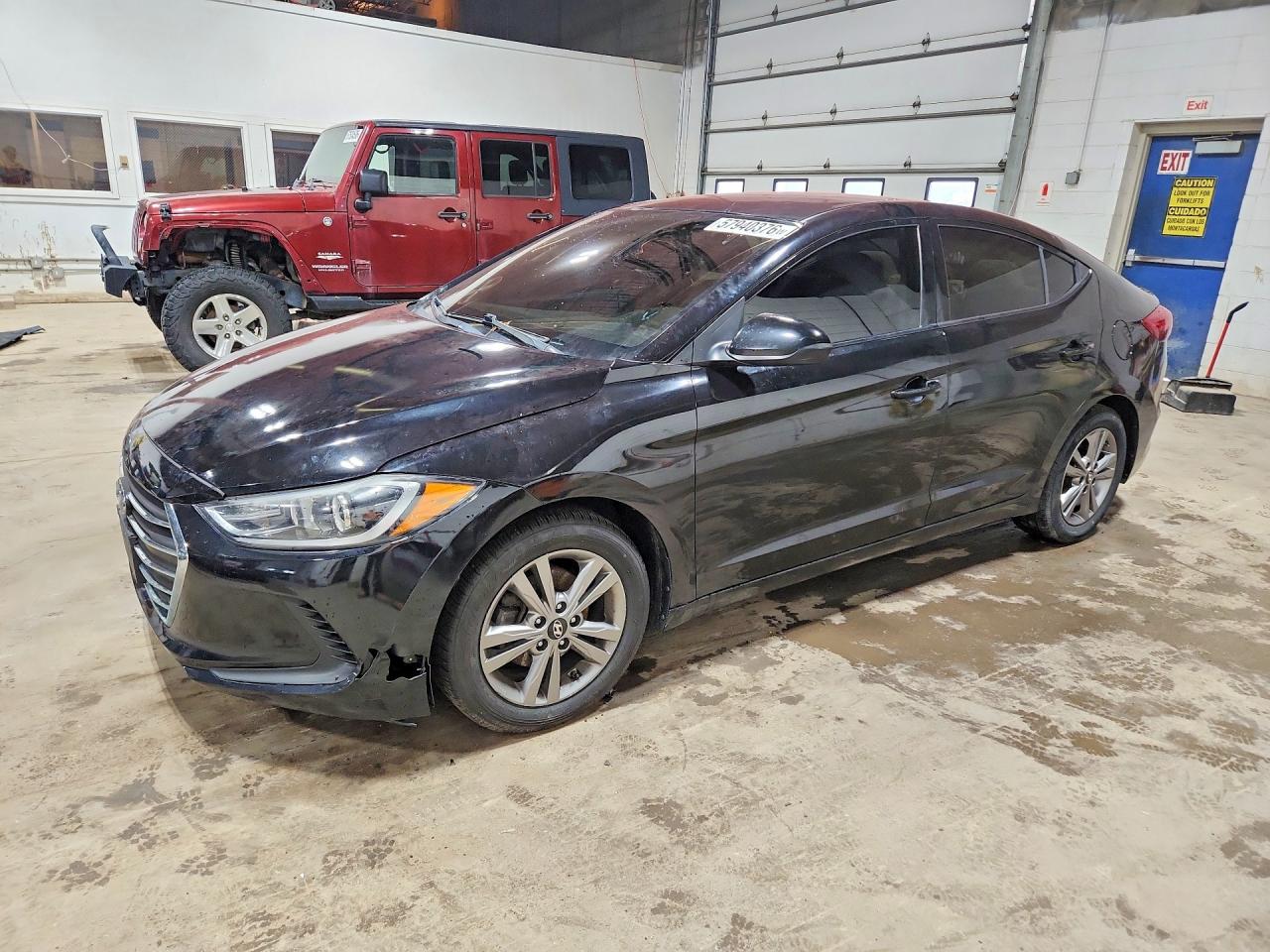 2018 Hyundai Elantra Value Edition, VIN KMHD84LF9JU620756 — Hail