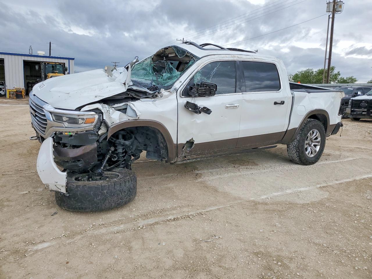 2020 Ram 1500 Longhorn, VIN 1C6SRFKT8LN328256 — Rollover