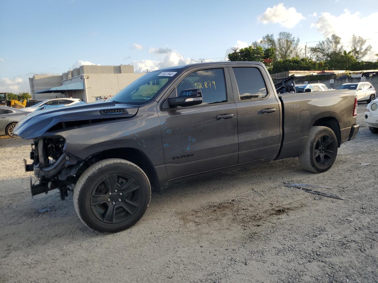 2021 Ram 1500 Lone Star, VIN 1C6RREBG0MN748879 — Front end