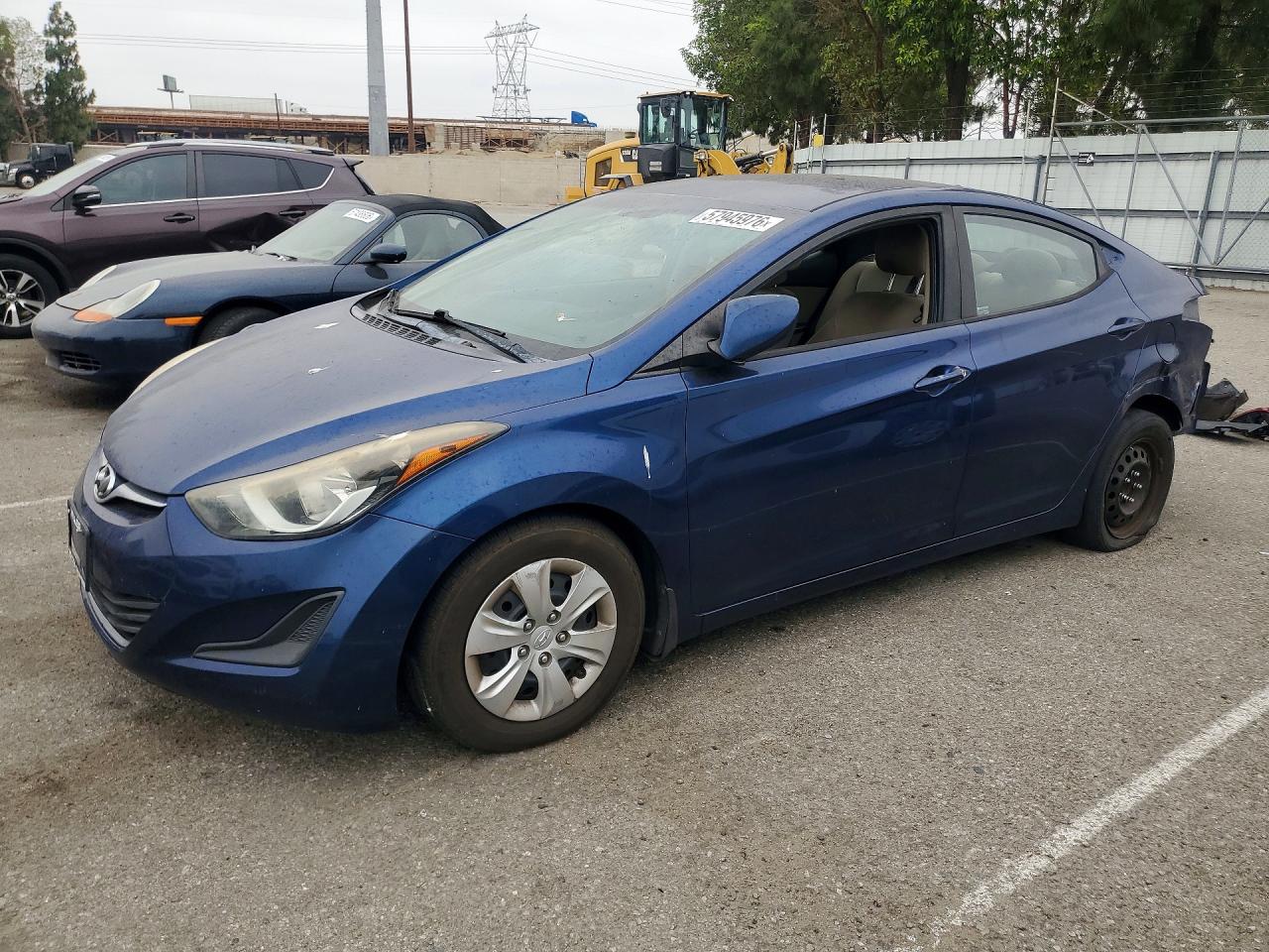 2016 Hyundai Elantra SE, VIN 5NPDH4AE9GH780072 — Rear end