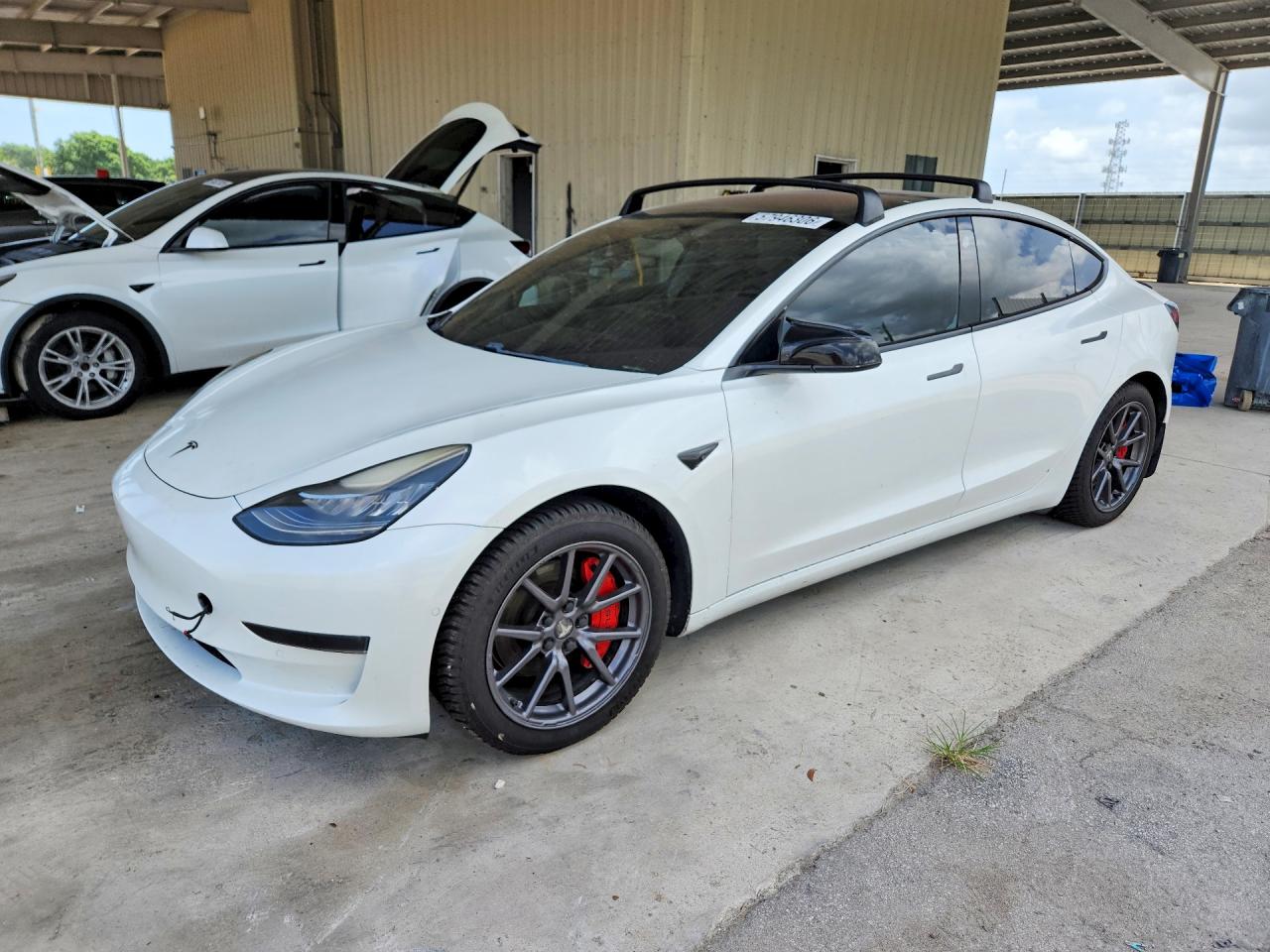 2018 Tesla Model 3 Long Range Battery, VIN 5YJ3E1EA1JF161675 — Water / flood