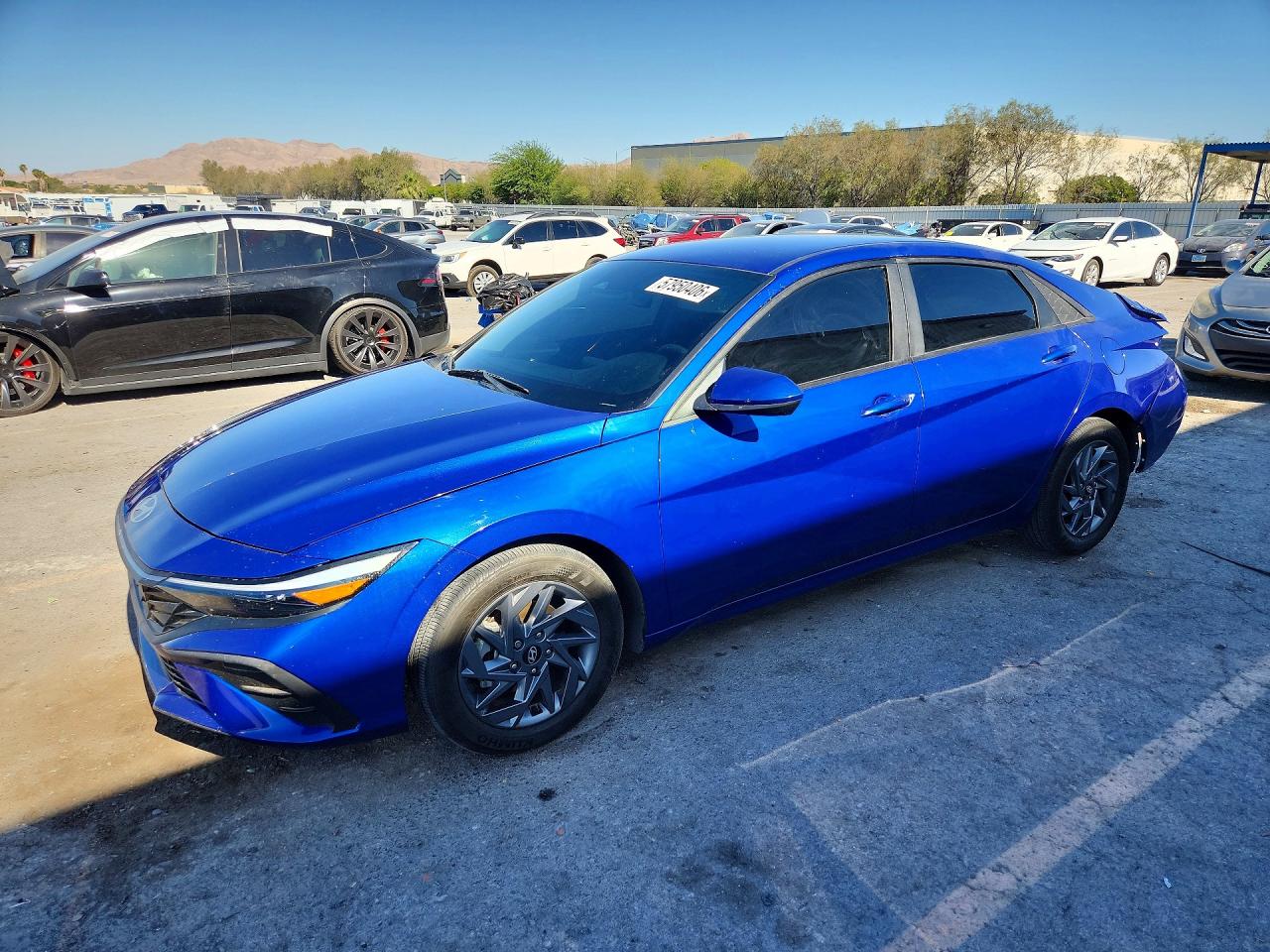 2024 Hyundai Elantra Blue, VIN KMHLM4DJ1RU104736 — Rear end