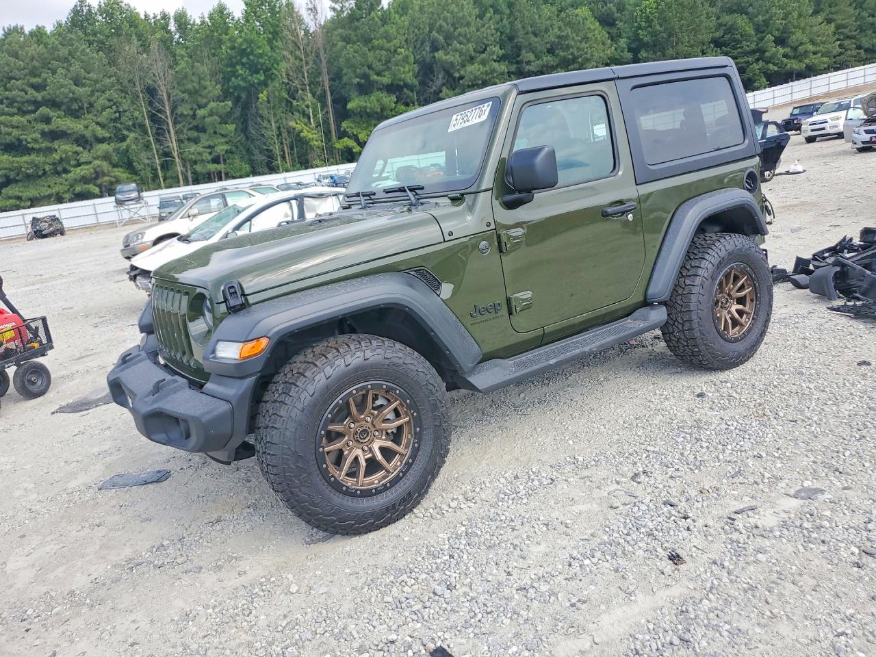 2023 Jeep Wrangler Willys Sport, VIN 1C4HJXAGXPW681554 — Rear end