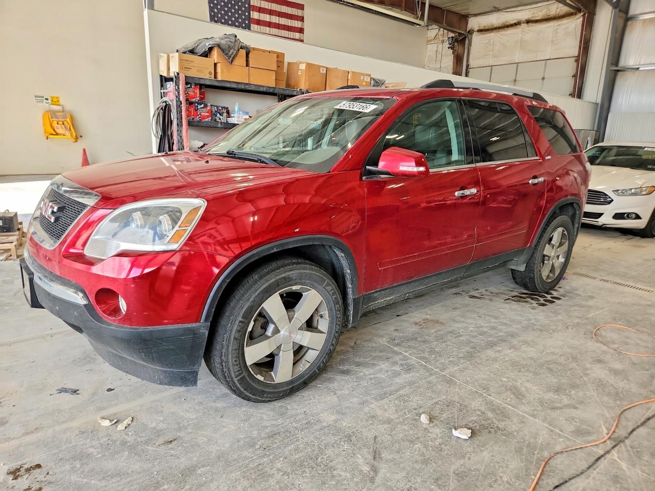 2012 GMC Acadia SLT1, VIN 1GKKRRED6CJ350198 — Engine fire