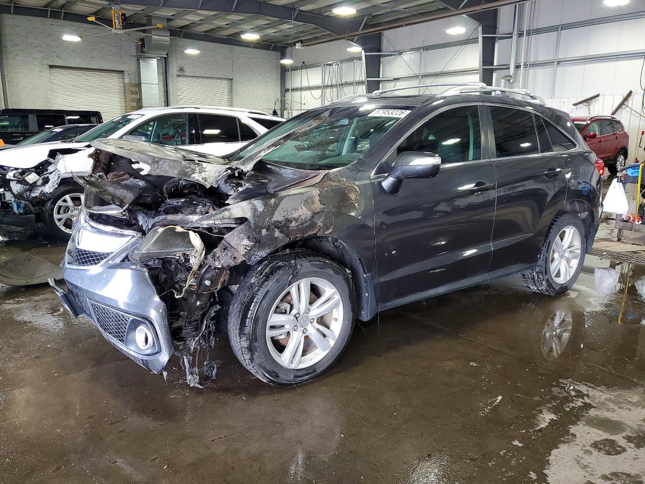 2014 Acura RDX Technology, VIN 5J8TB4H5XEL020231 — Engine fire
