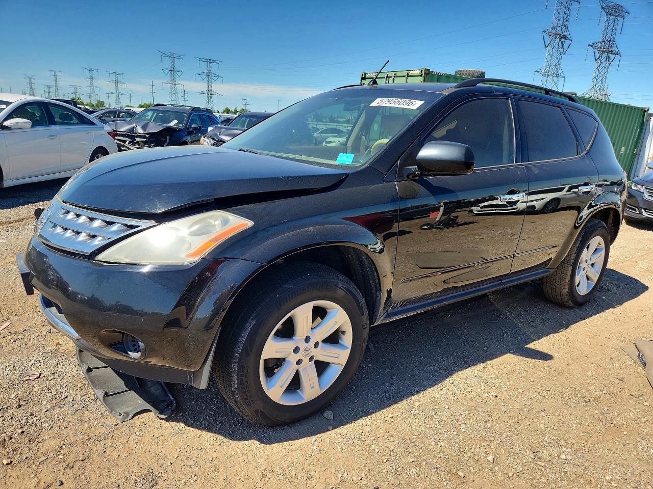 2007 Nissan Murano S, VIN JN8AZ08W27W642962 — Front end