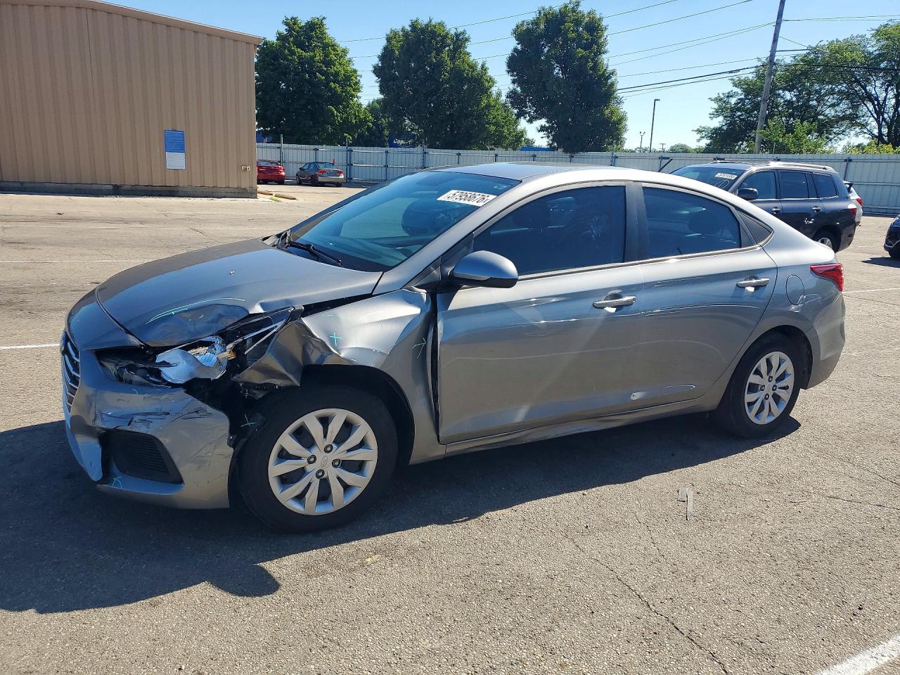 2022 Hyundai Accent SEL, VIN 3KPC24A62NE173440 — Front end