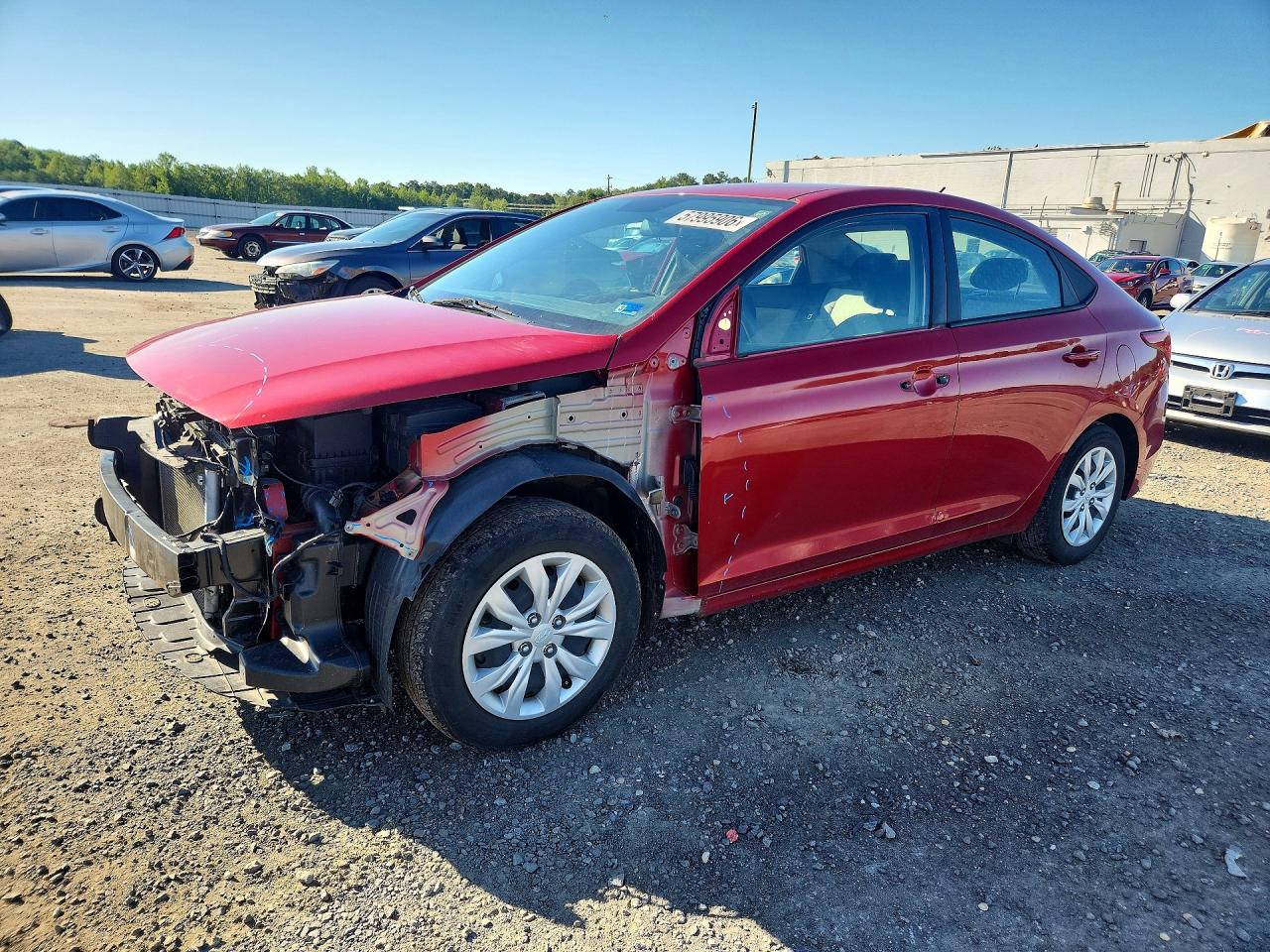 2022 Hyundai Accent SEL, VIN 3KPC24A62NE166083 — Front end