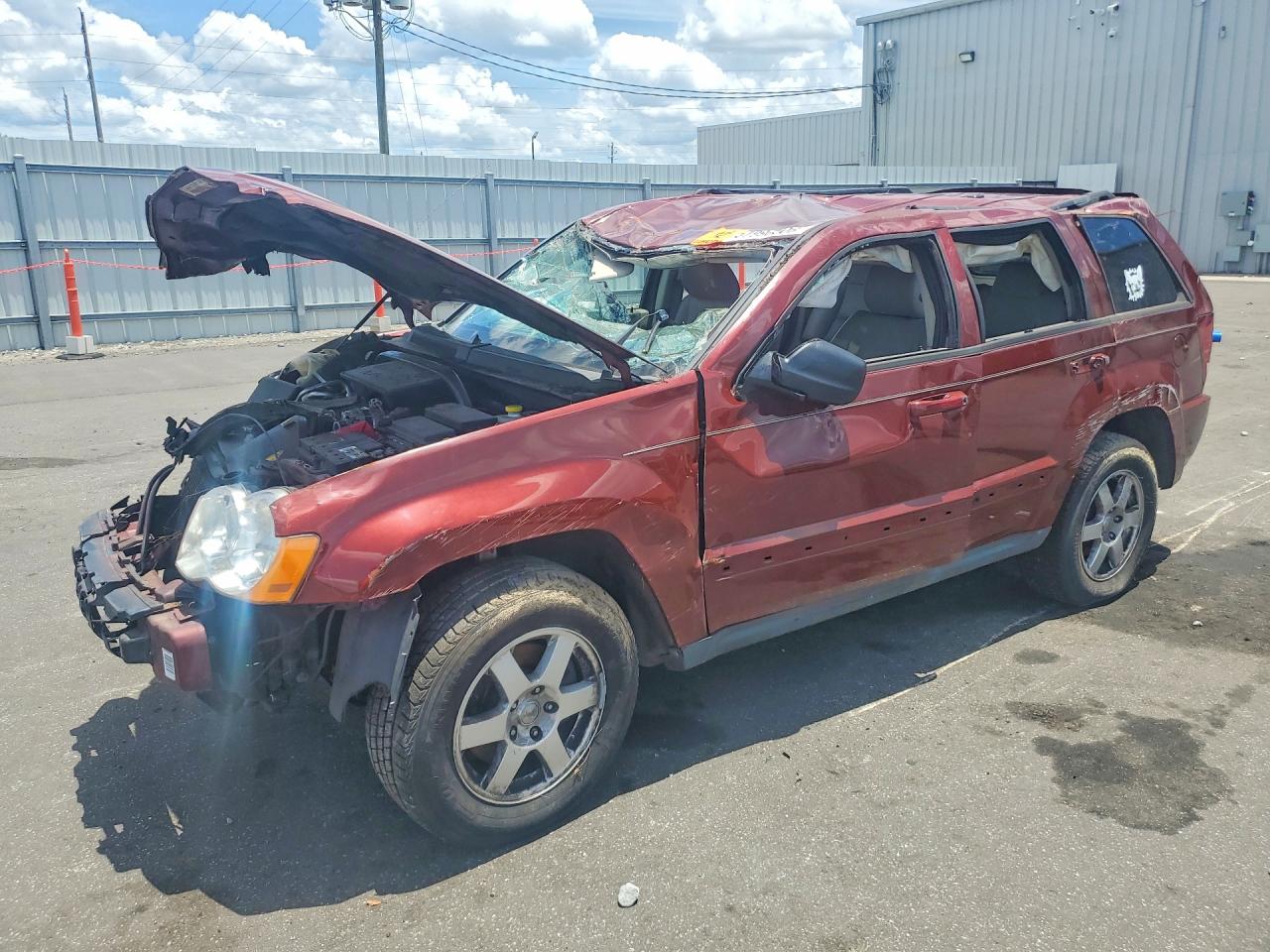 2008 Jeep Grand Cherokee Laredo, VIN 1J8GS48K18C154368 — Rollover