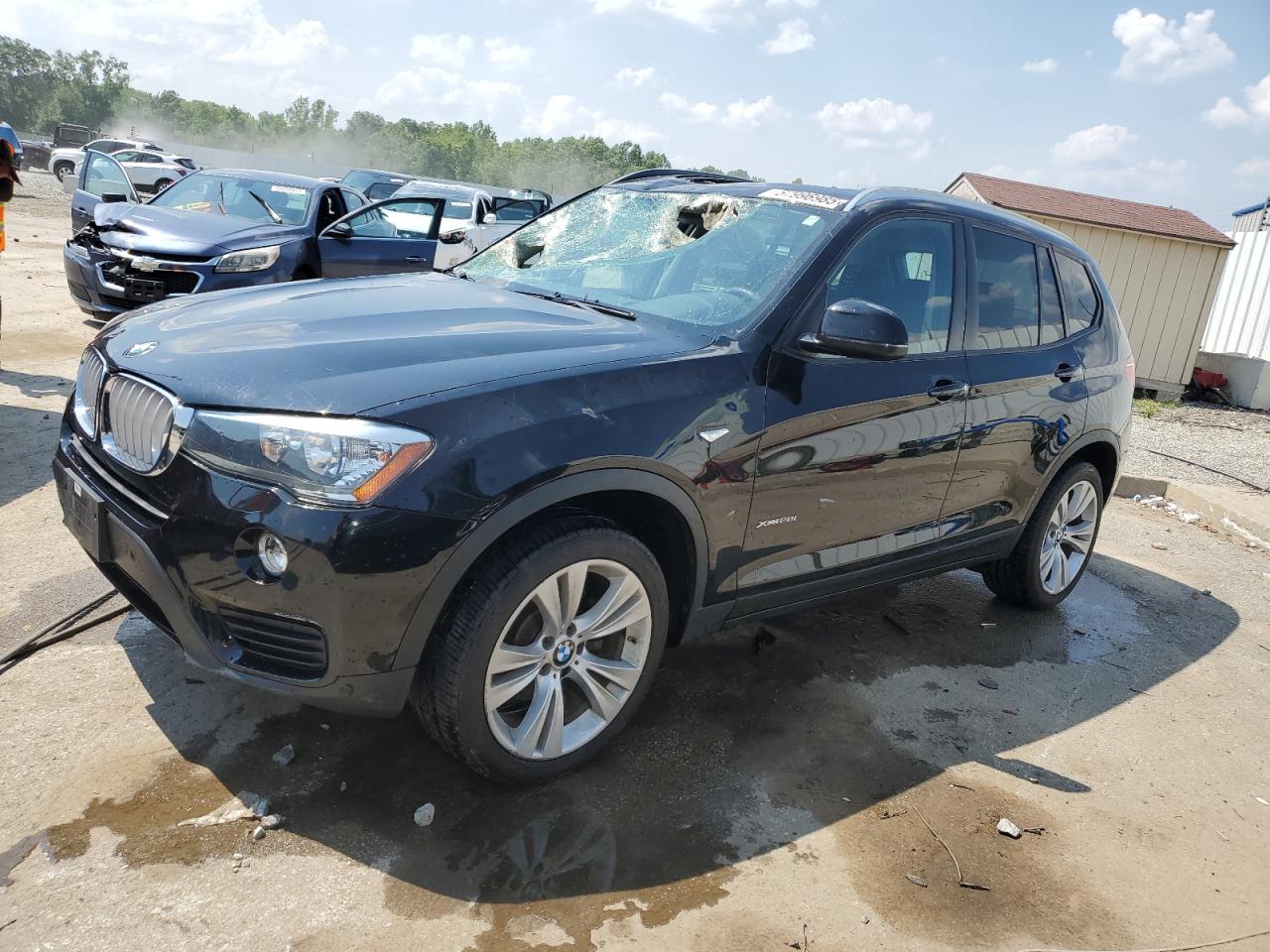 2015 BMW X3 xDrive28i, VIN 5UXWX9C5XF0D55155 — Крыша