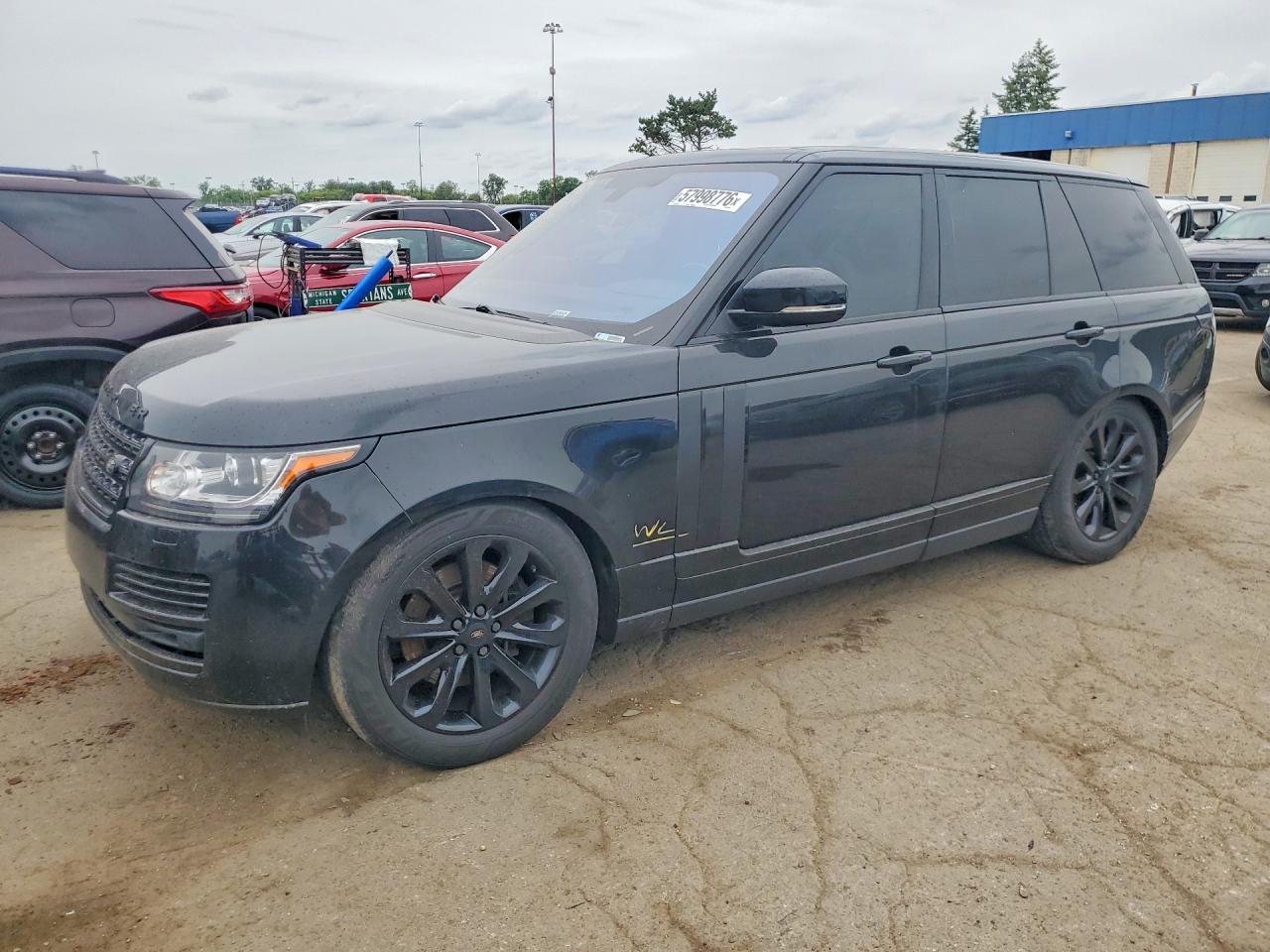 2016 Land Rover Range Rover HSE, VIN SALGS2KF7GA304090 — Water / flood
