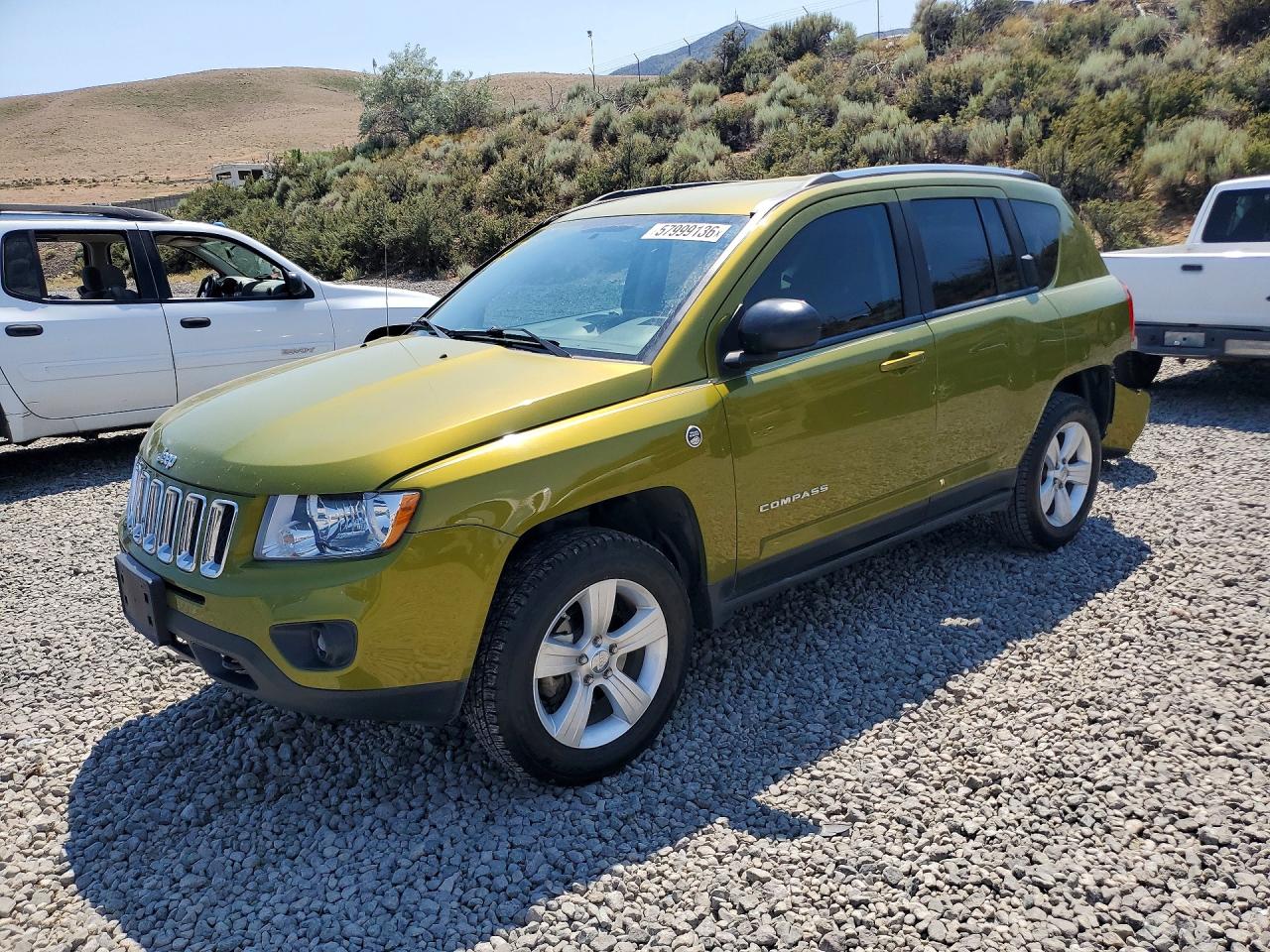 2012 Jeep Compass Sport, VIN 1C4NJDBB6CD683229 — Rear end