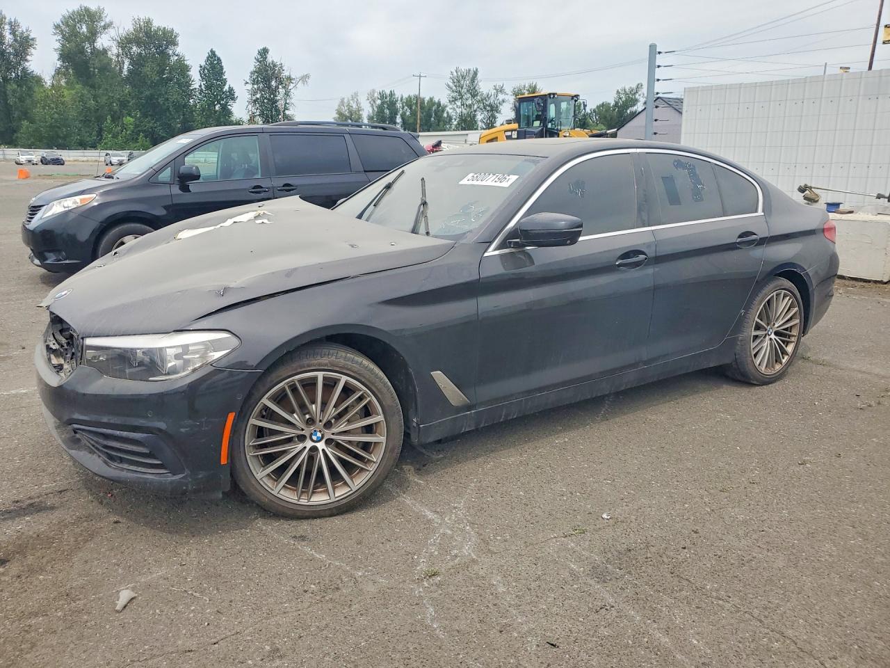 2020 BMW 5 Series 530i, VIN WBAJR3C03LCD71647 — Engine fire