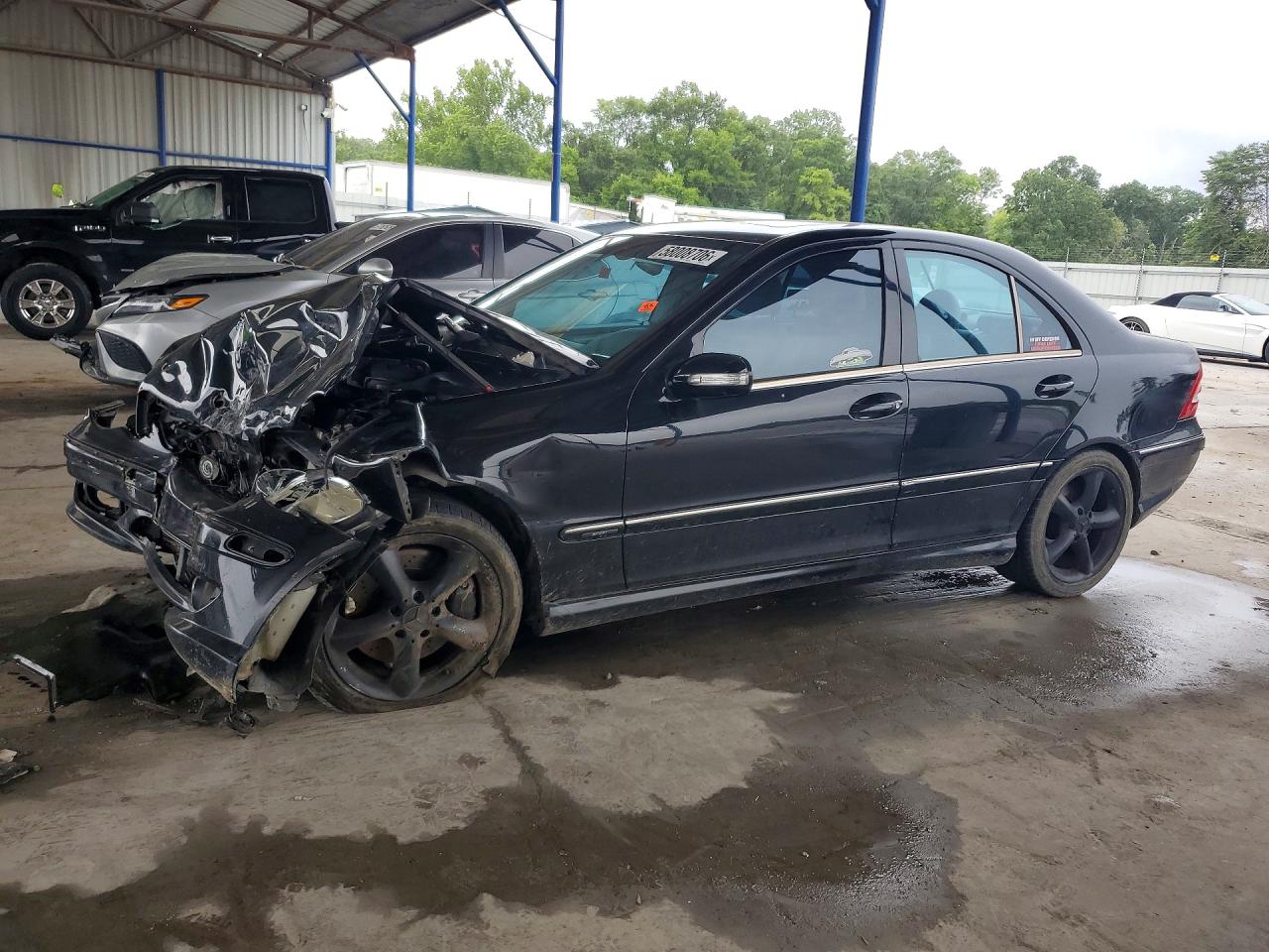 2005 Mercedes-Benz C 230 Kompressor, VIN WDBRF40J55F704381 — Rollover