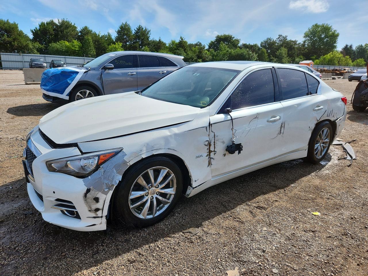 2017 Infiniti Q50 Signature Edition, VIN JN1EV7AR2HM836994 — Side