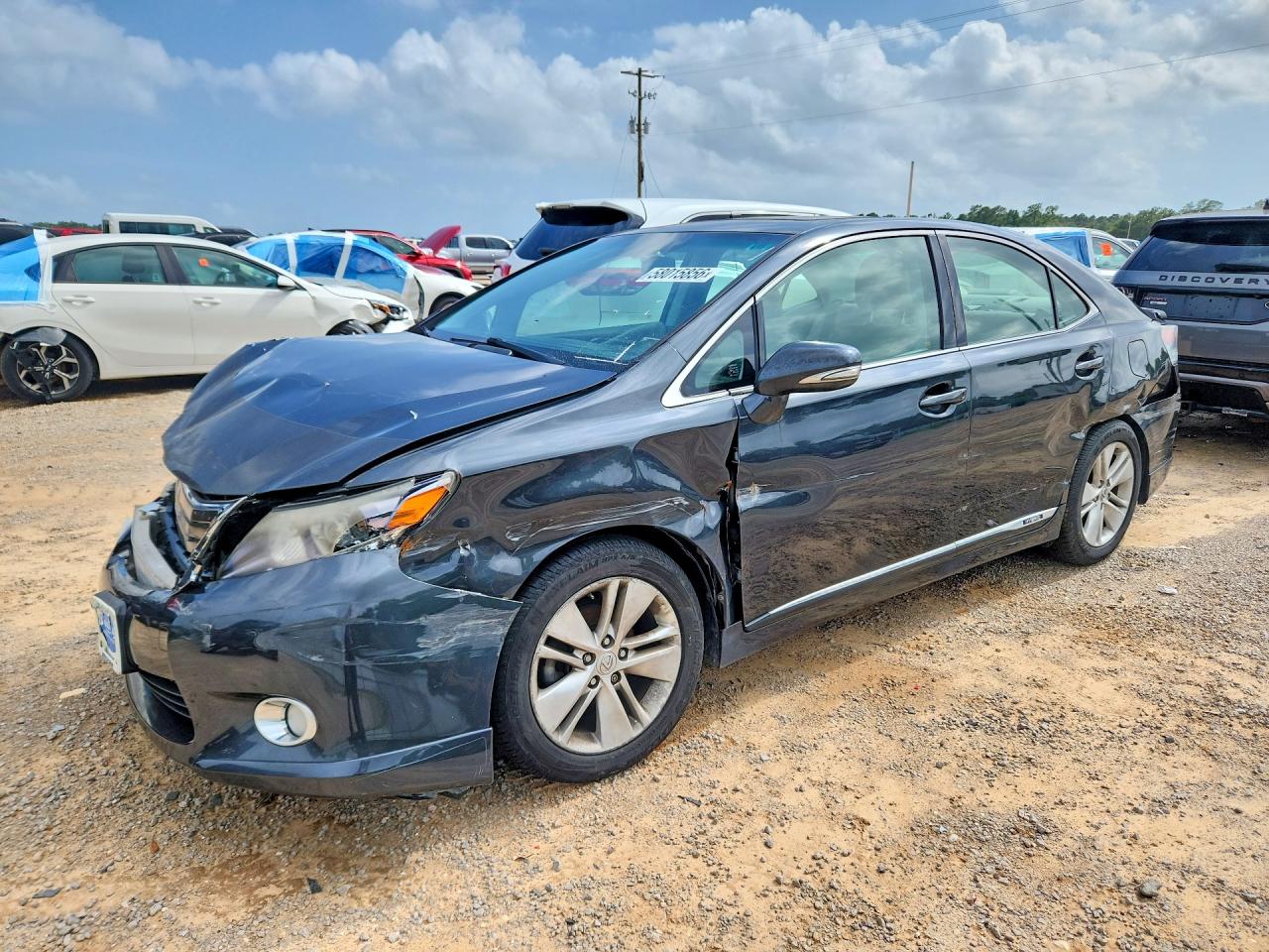 2010 Lexus HS 250h Premium, VIN JTHBB1BA0A2017724 — Front end
