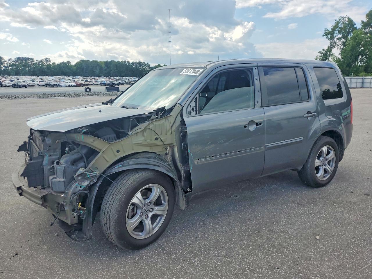2012 Honda Pilot EX-L, VIN 5FNYF4H7XCB019879 — Front end