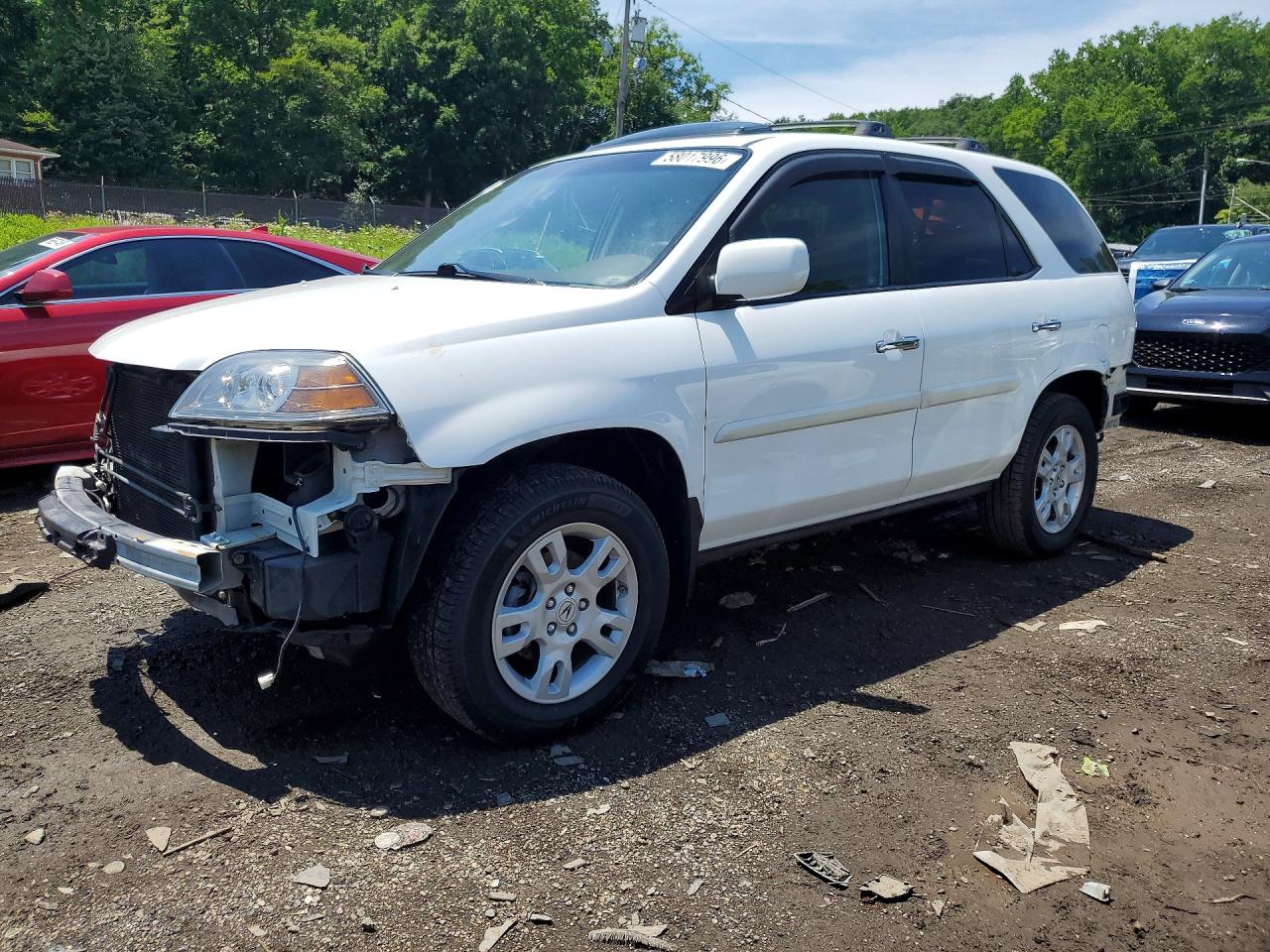 2004 Acura MDX Touring, VIN 2HNYD18824H530831 — Front end