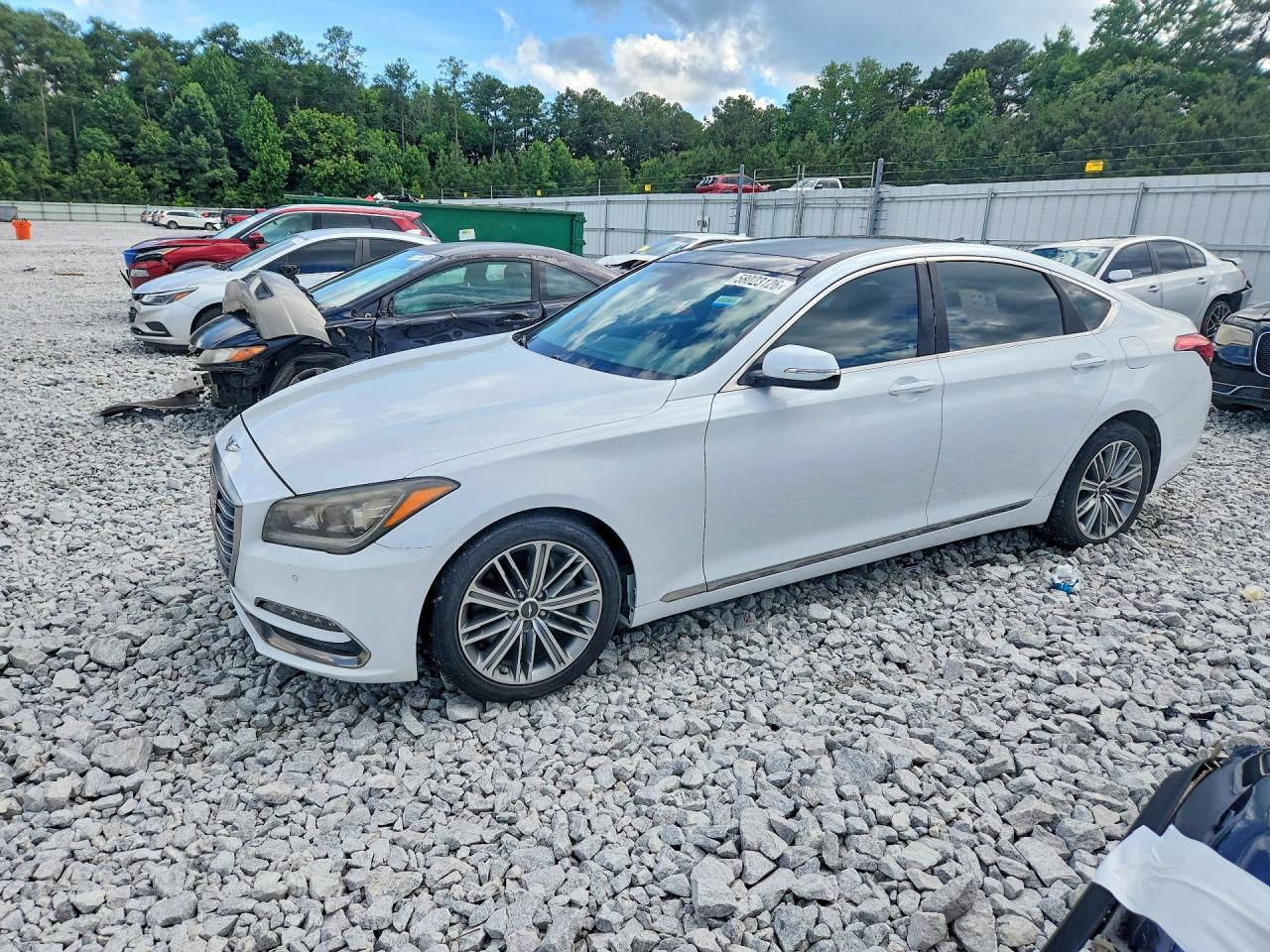 2018 Genesis G80 3.8L, VIN KMHGN4JE8JU227623 — Normal wear