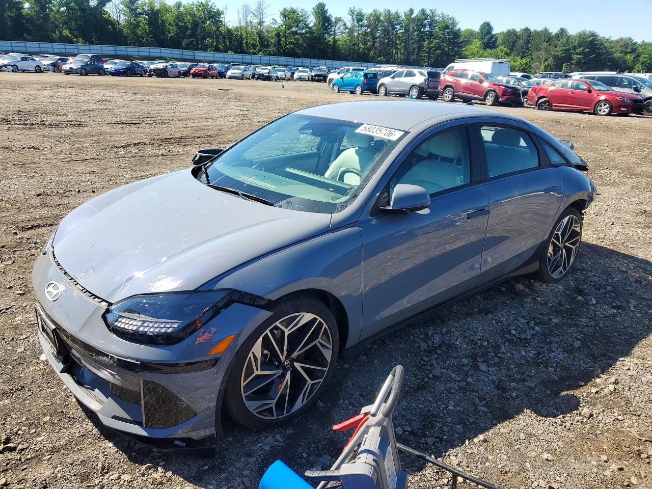 2024 Hyundai Ioniq 6 SEL, VIN KMHM34AA4RA059594 — Rear end
