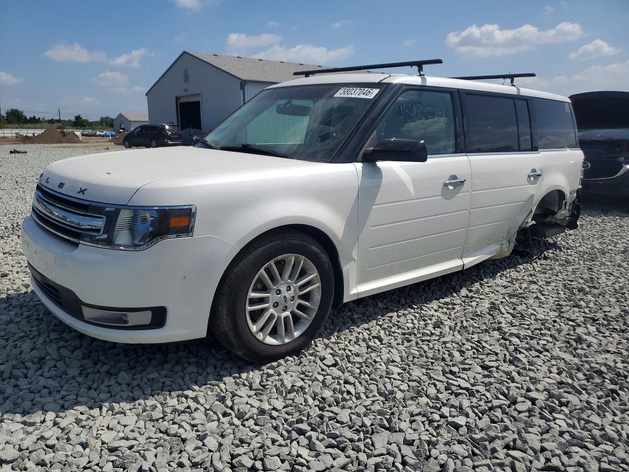 2015 Ford Flex SEL, VIN 2FMGK5C82FBA19448 — Зад