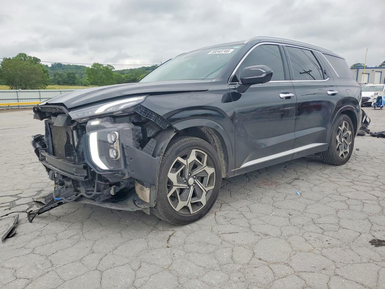 2021 Hyundai Palisade Calligraphy, VIN KM8R7DHE0MU187339 — Front end