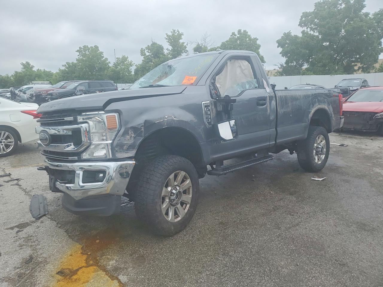 2022 Ford F-350 XLT, VIN 1FTRF3BT0NEC62495 — Rollover