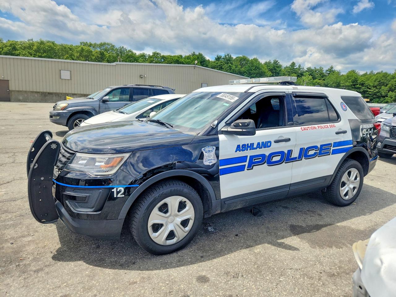2018 Ford Police Interceptor Utility, VIN 1FM5K8AR4JGC17714 — Перед