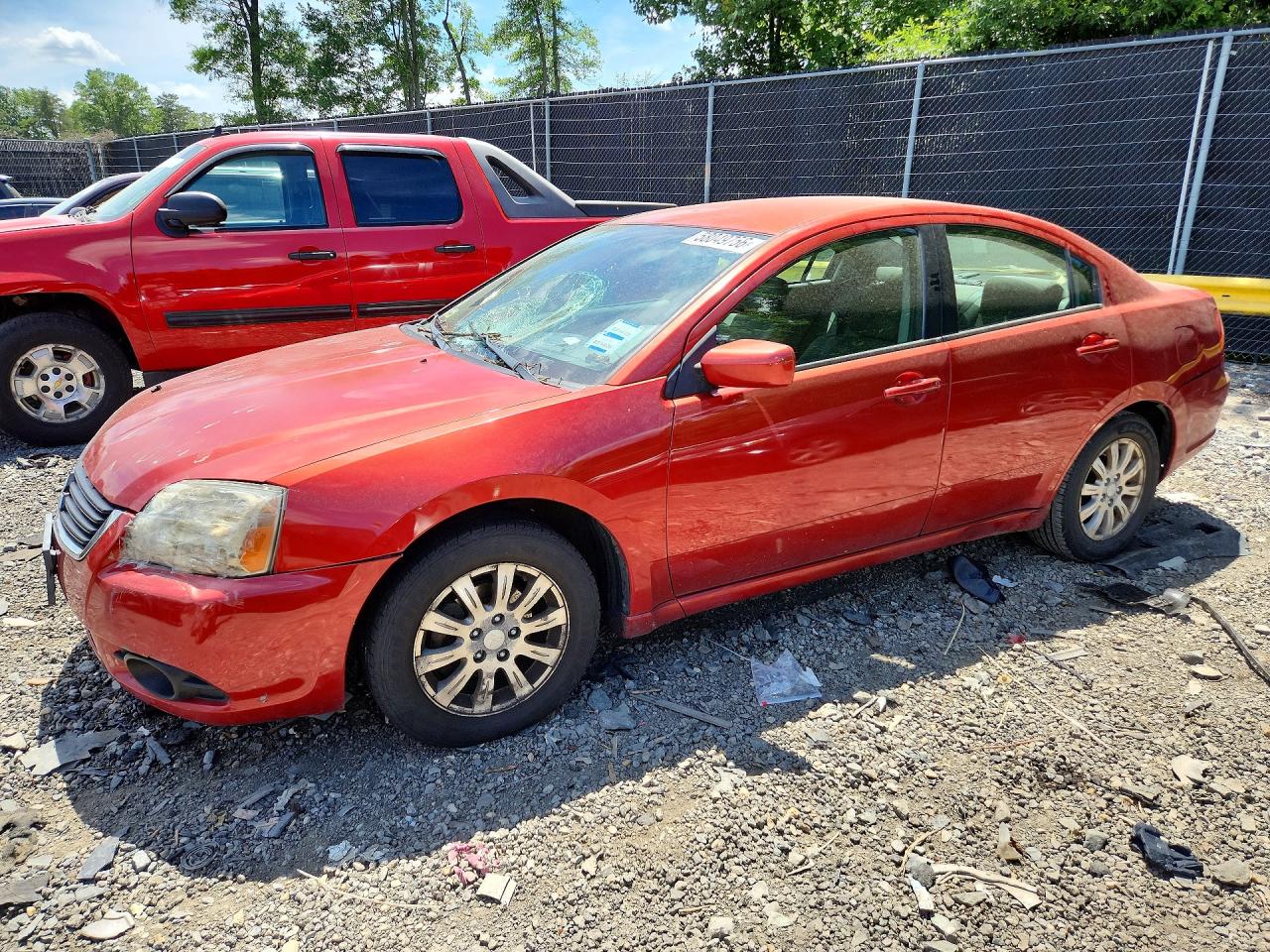 2009 Mitsubishi Galant ES, VIN 4A3AB36F69E016065 — Мелкие вмятины и царапины