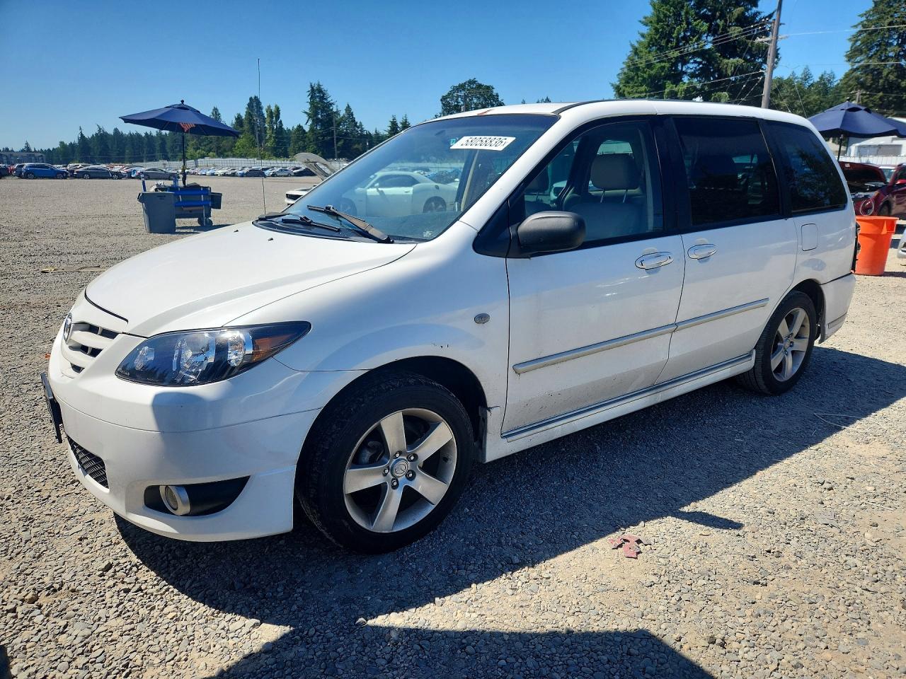 2006 Mazda MPV LX, VIN JM3LW28J360569459 — Зад
