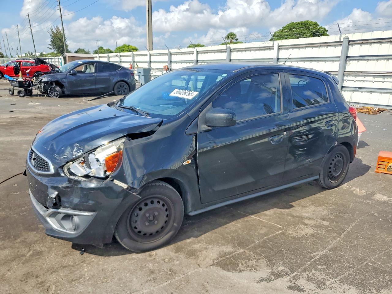 2017 Mitsubishi Mirage ES, VIN ML32A3HJ5HH016361 — Front end