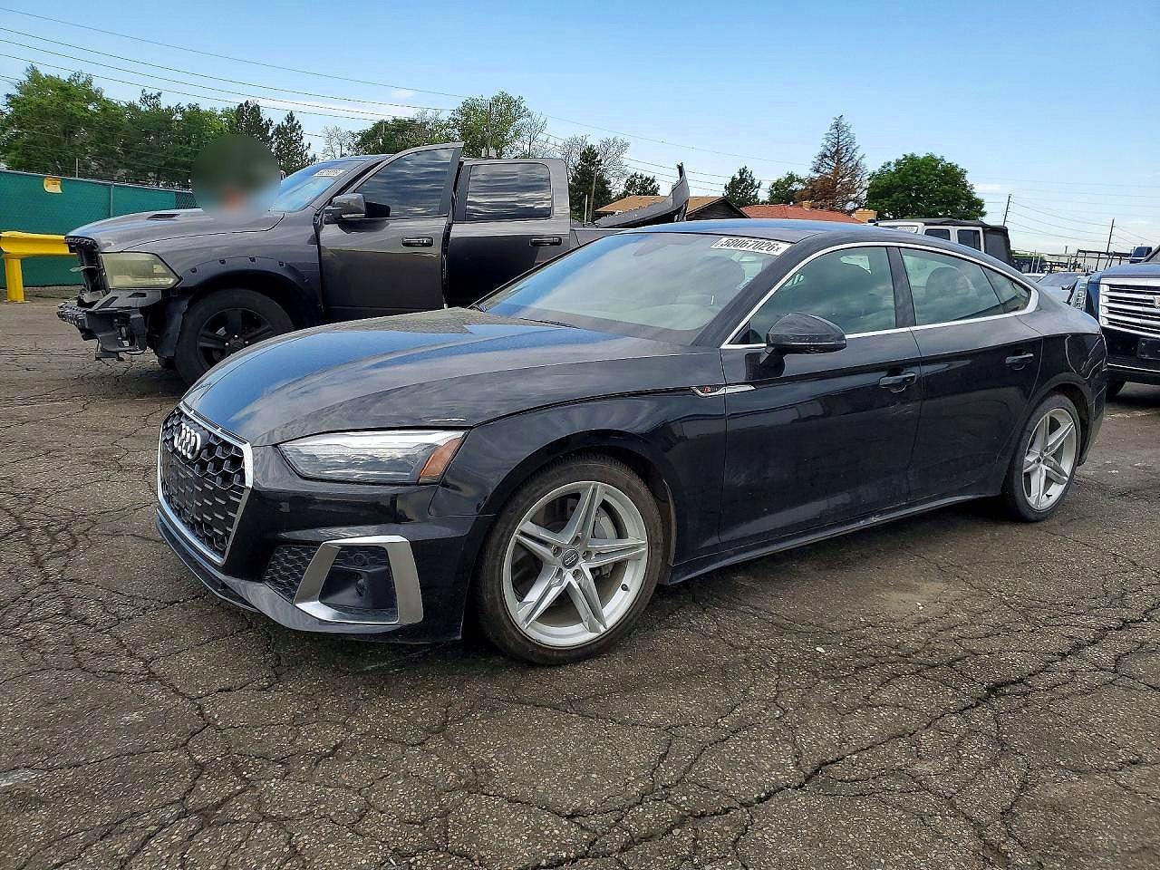 2021 Audi A5 Sportback S line Premium, VIN WAUDACF57MA003686 — Side