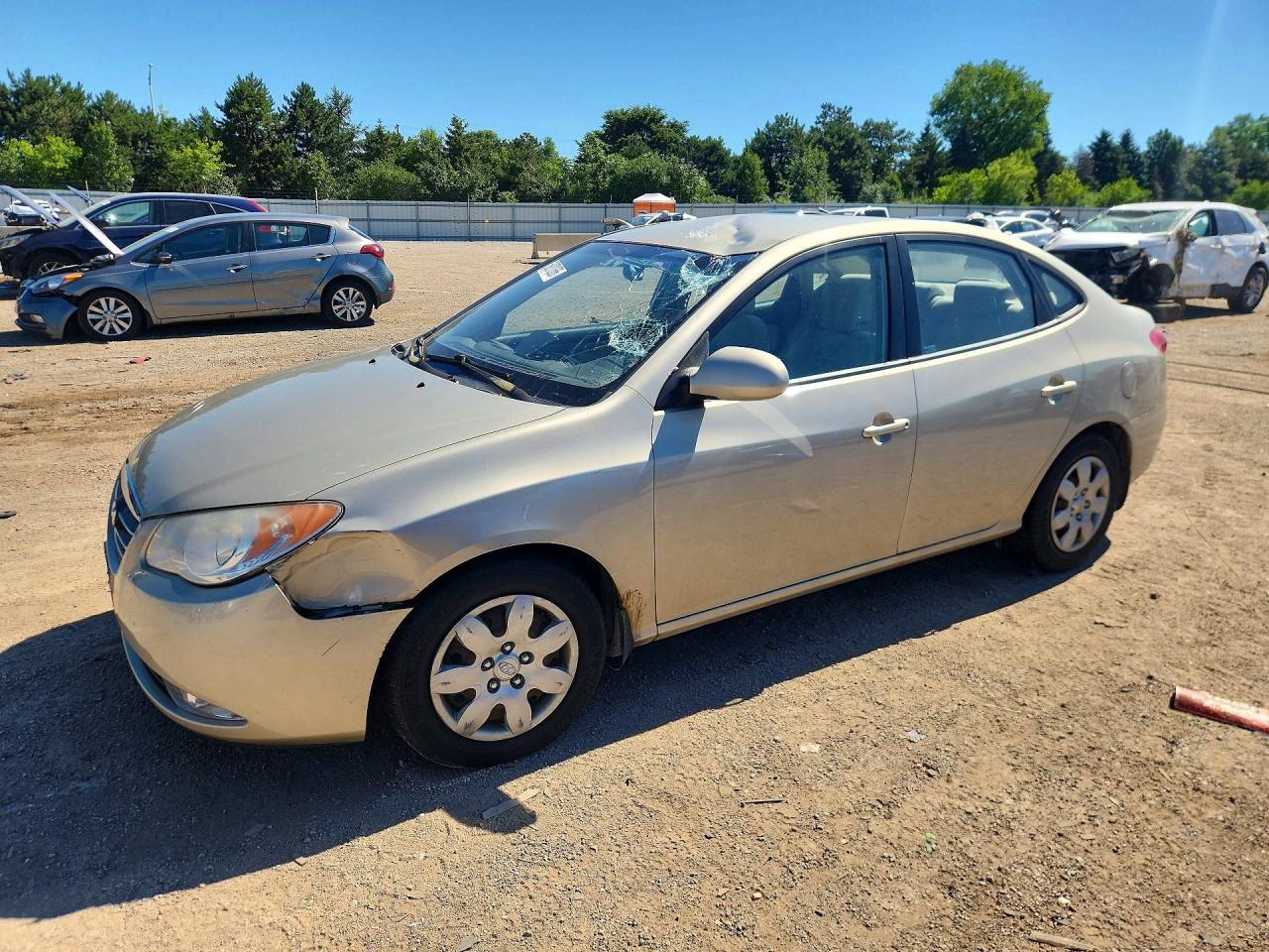 2009 Hyundai Elantra GLS, VIN KMHDU46D29U625184 — Front end