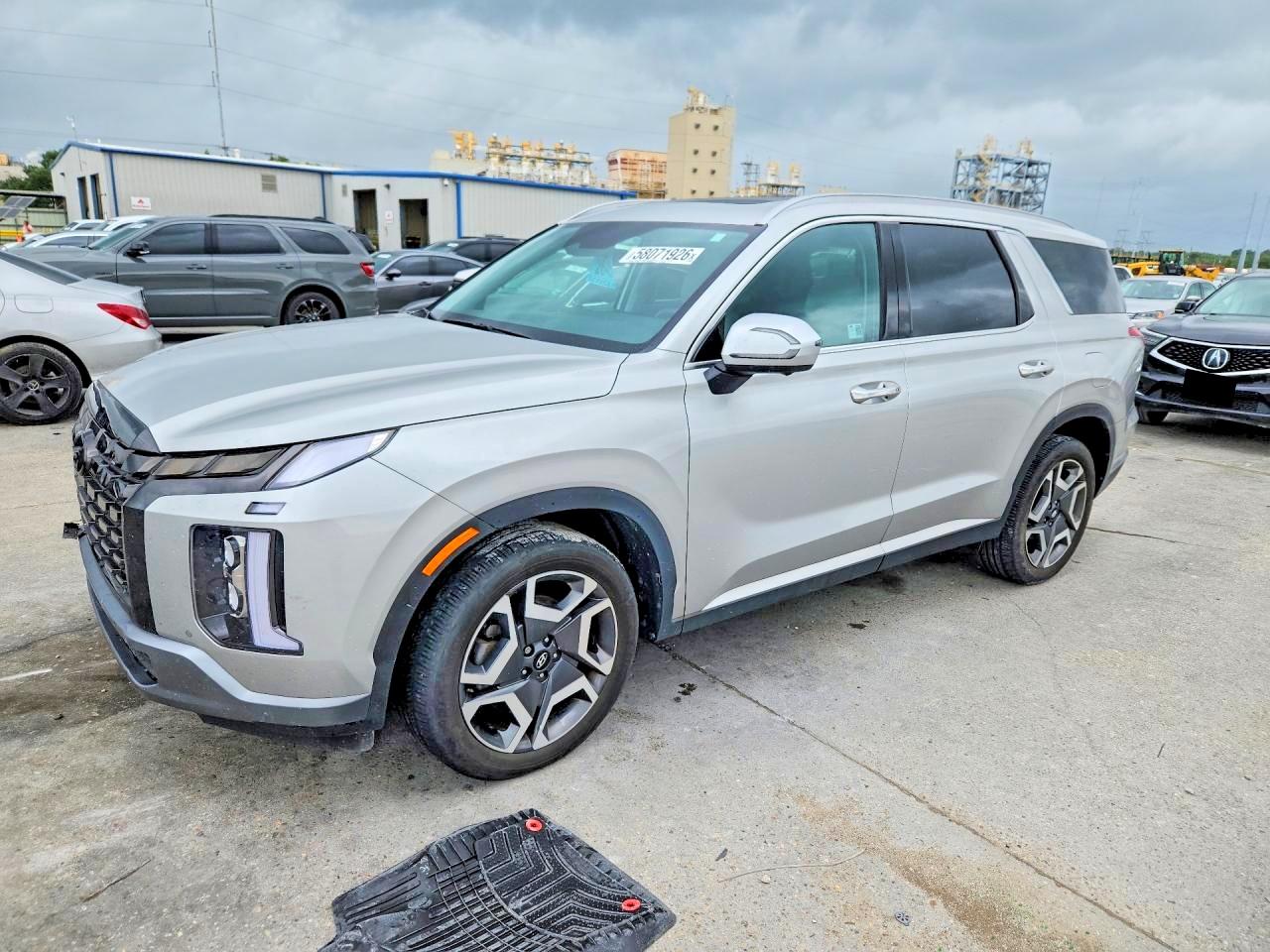 2024 Hyundai Palisade SEL, VIN KM8R44GE6RU761685 — Water / flood