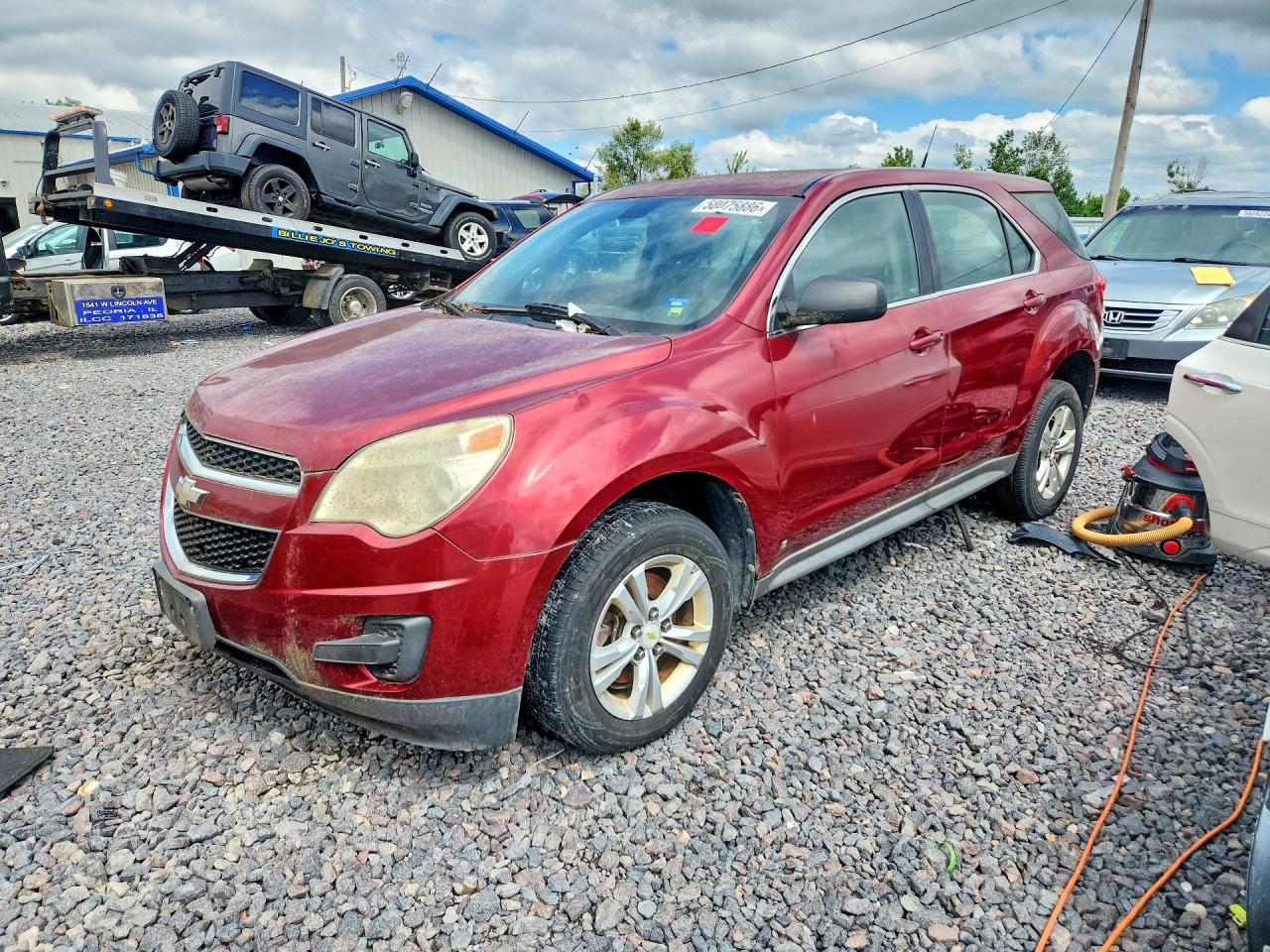 2010 Chevrolet Equinox LS, VIN 2CNALBEW8A6209558 — Water / flood