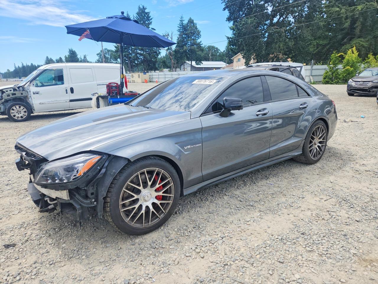 2016 Mercedes-Benz CLS AMG CLS 63 S-Model, VIN WDDLJ7GB8GA175228 — Front end