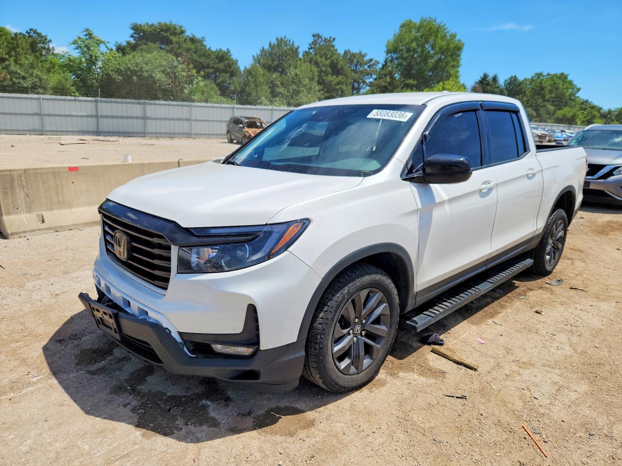 2023 Honda Ridgeline Sport, VIN 5FPYK3F14PB068318 — Front end