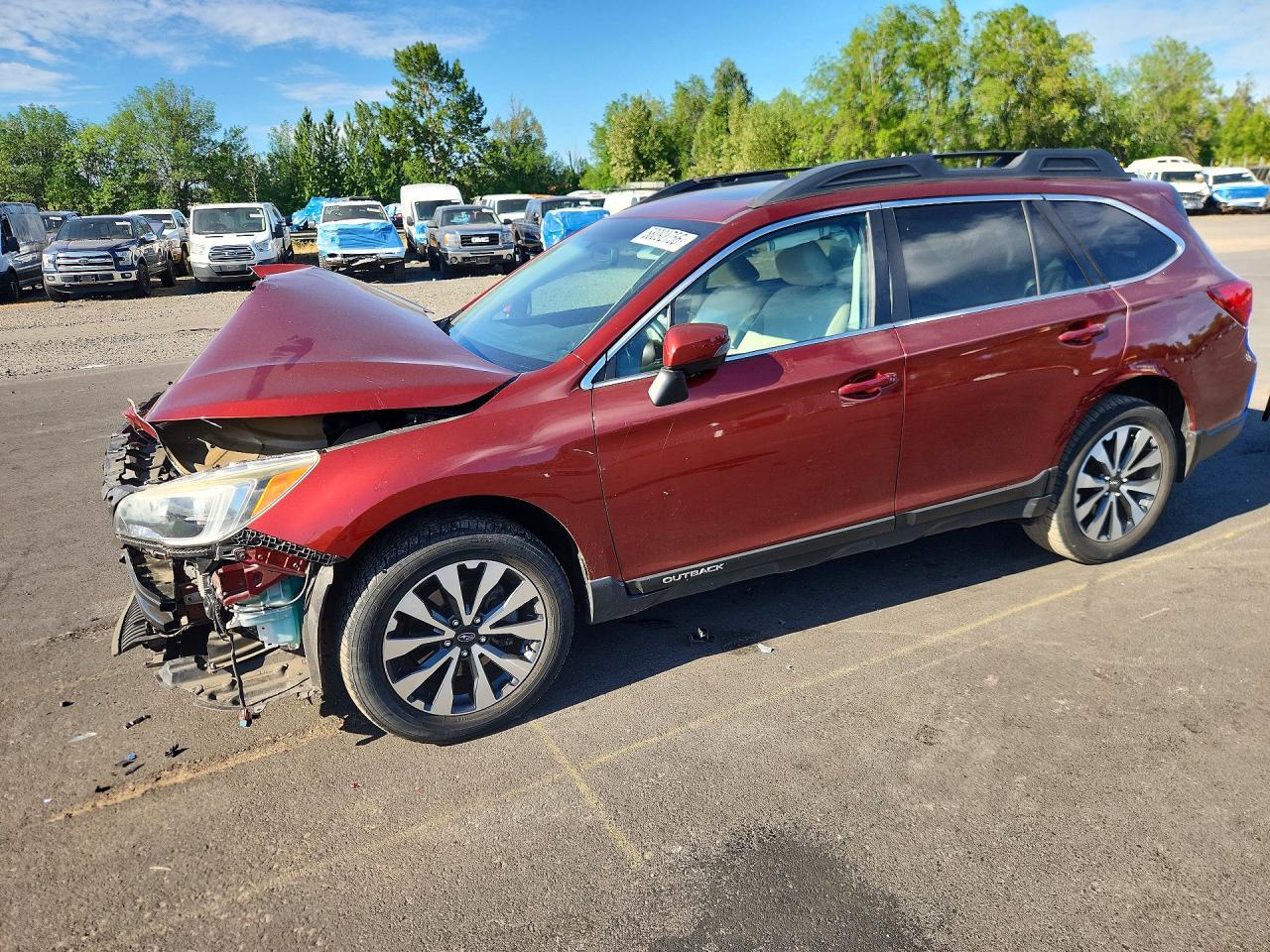 2015 Subaru Outback Limited, VIN 4S4BSALC5F3256474 — Undercarriage