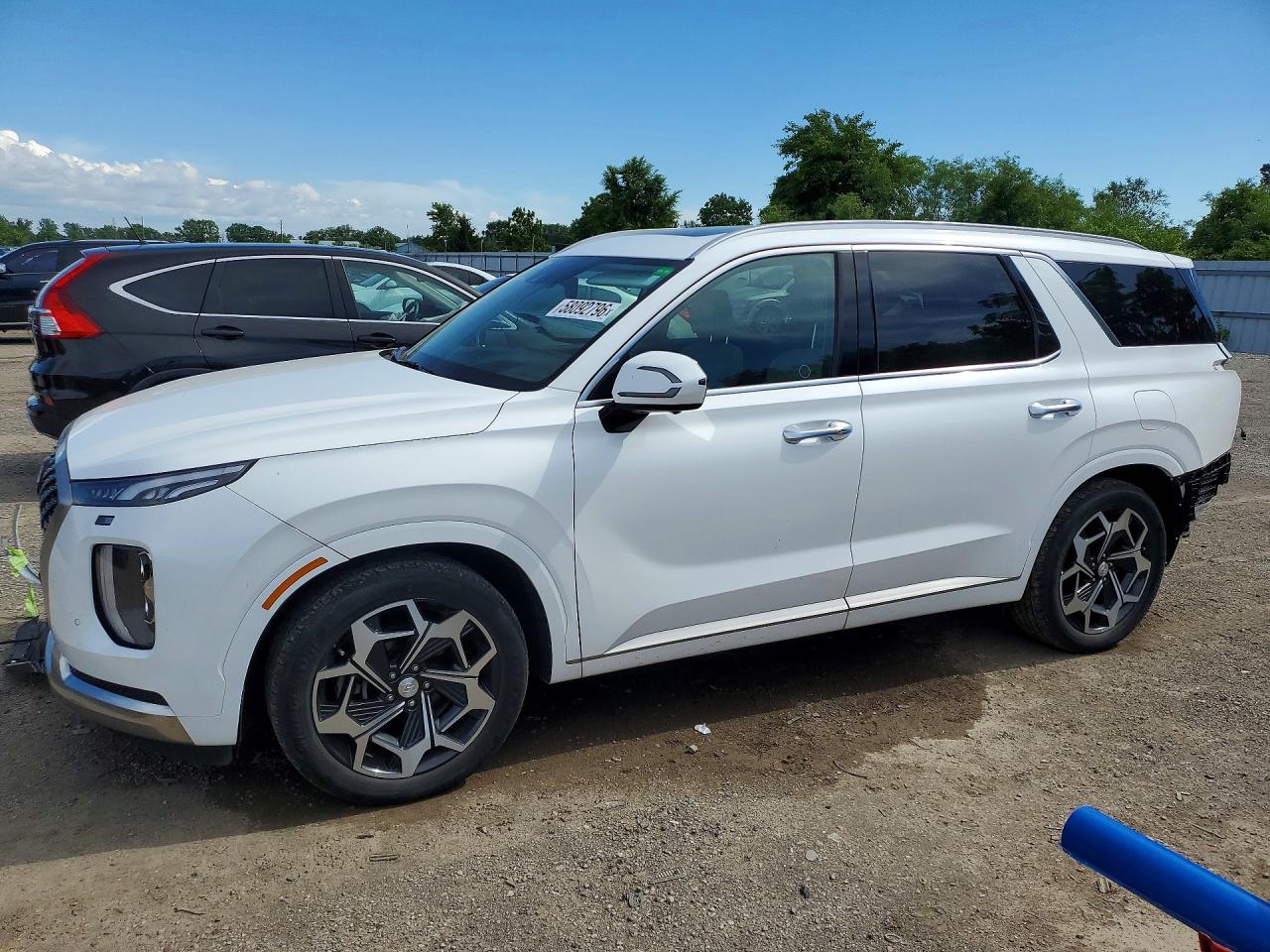 2022 Hyundai Palisade Limited, VIN KM8R5DHE4NU406004 — Undercarriage