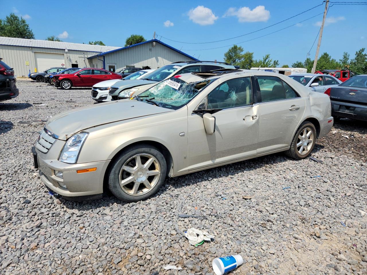 2007 Cadillac STS, VIN 1G6DC67A370192862 — Roof
