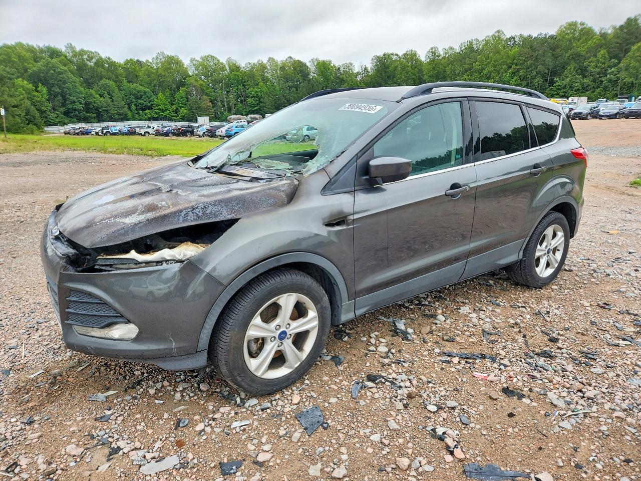 2015 Ford Escape SE, VIN 1FMCU9GX8FUB15385 — Engine fire